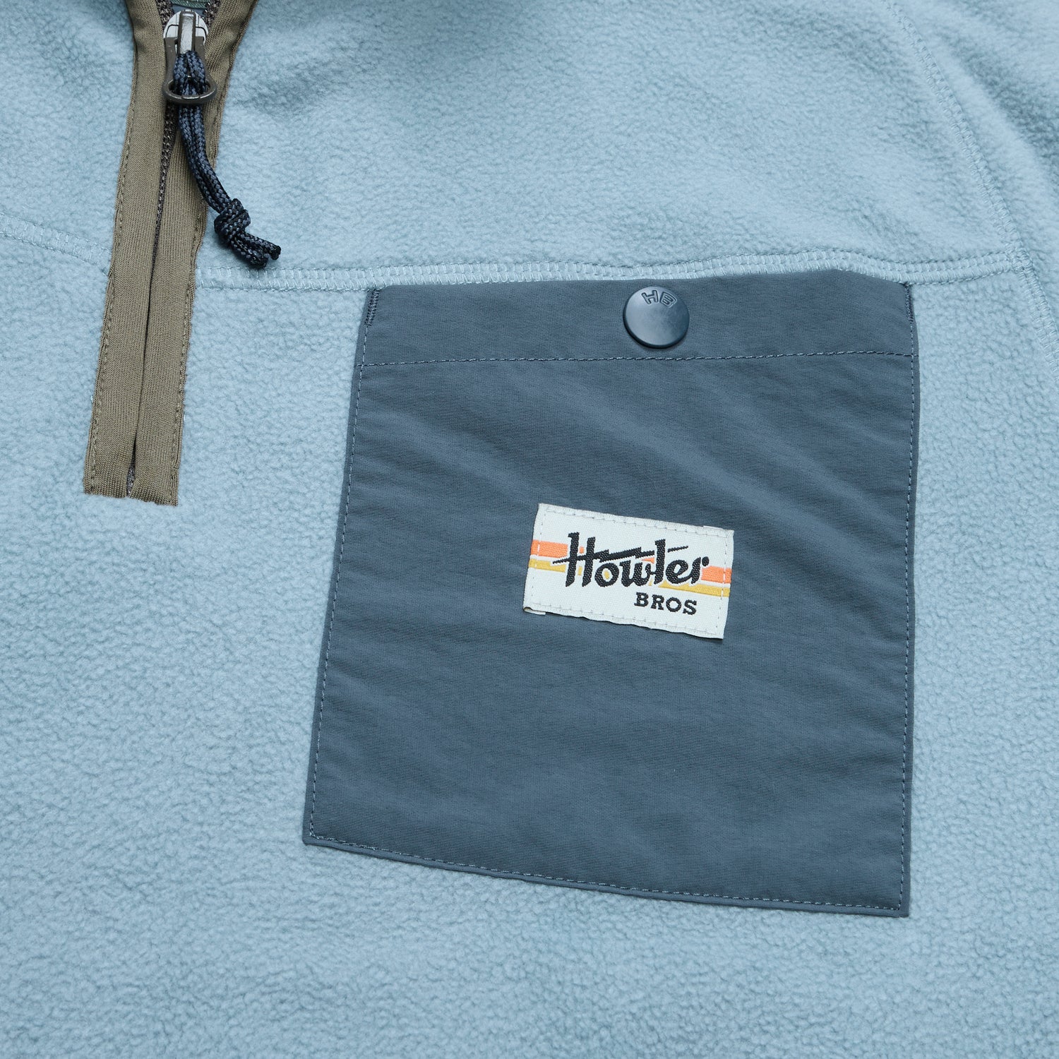 Free Range Fleece Pullover - Iron Blue - View 5