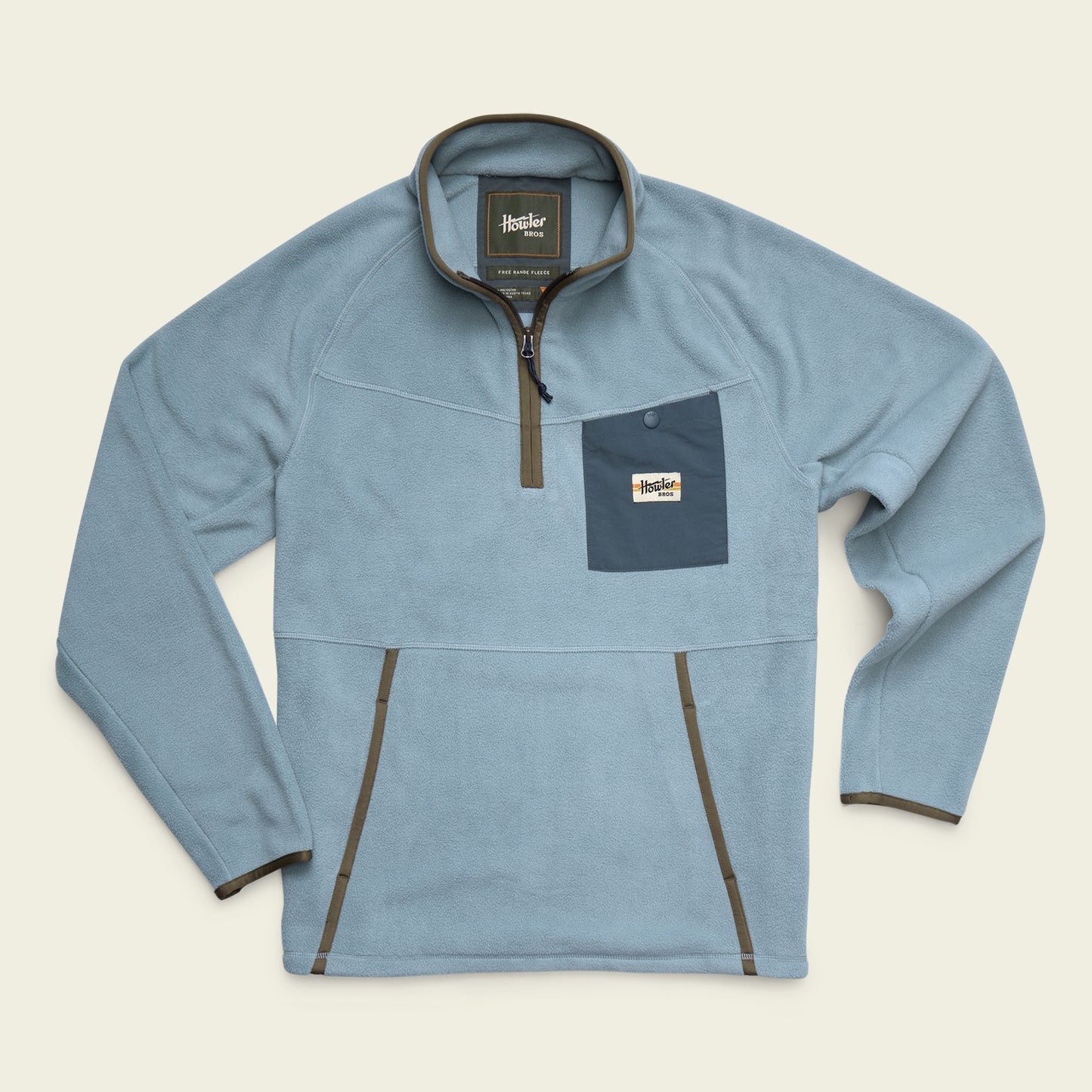 Free Range Fleece Pullover - Iron Blue - View 1