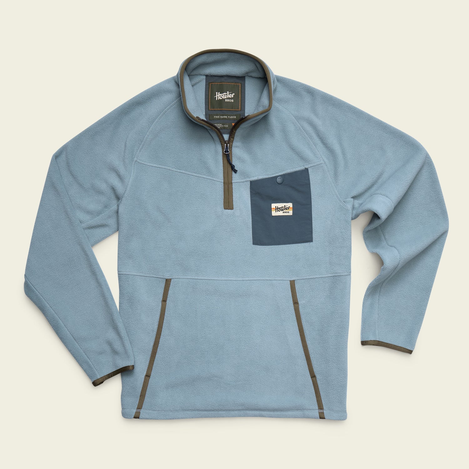 Free Range Fleece Pullover - Iron Blue - View 1