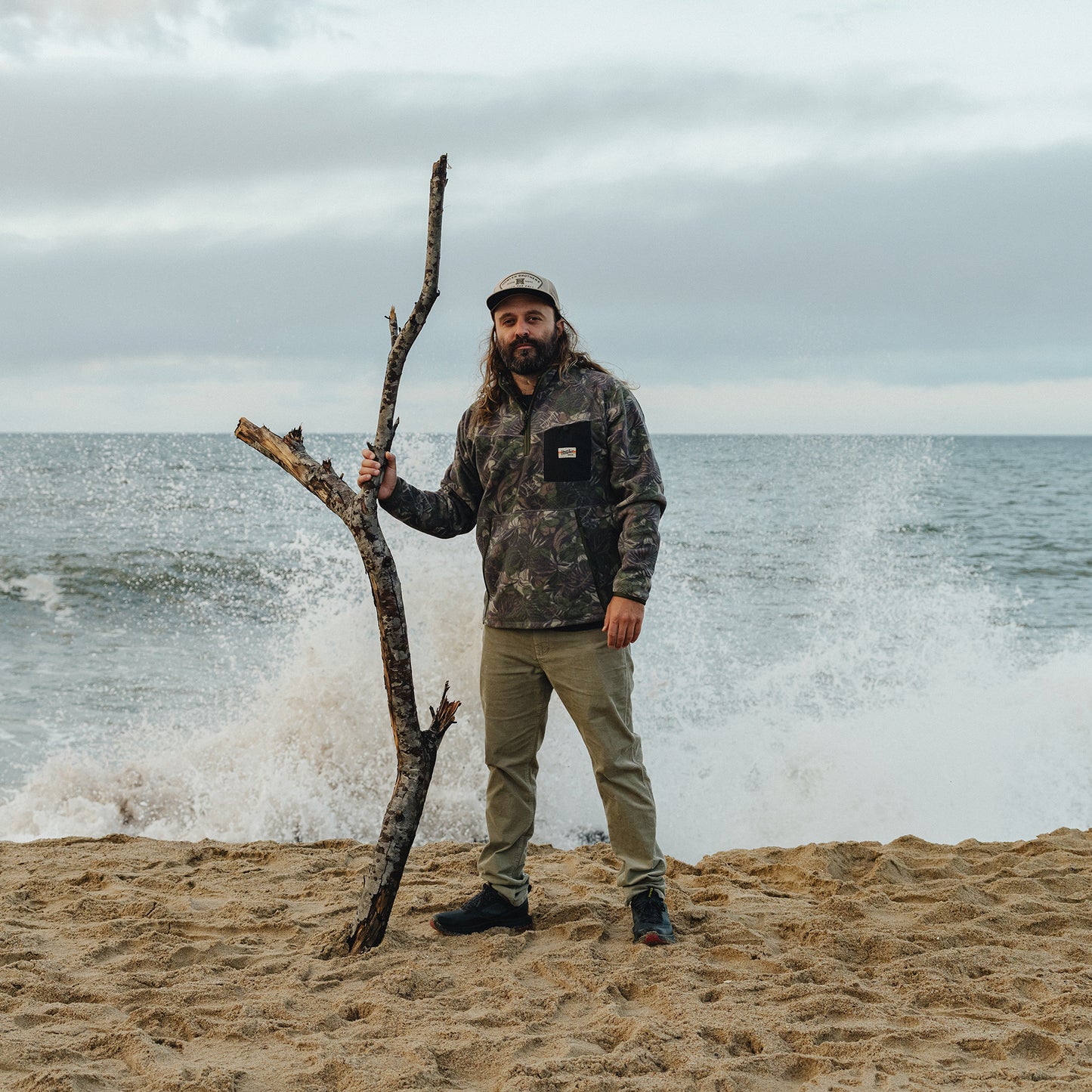 Free Range Fleece Pullover - Tropic Noir - View 7