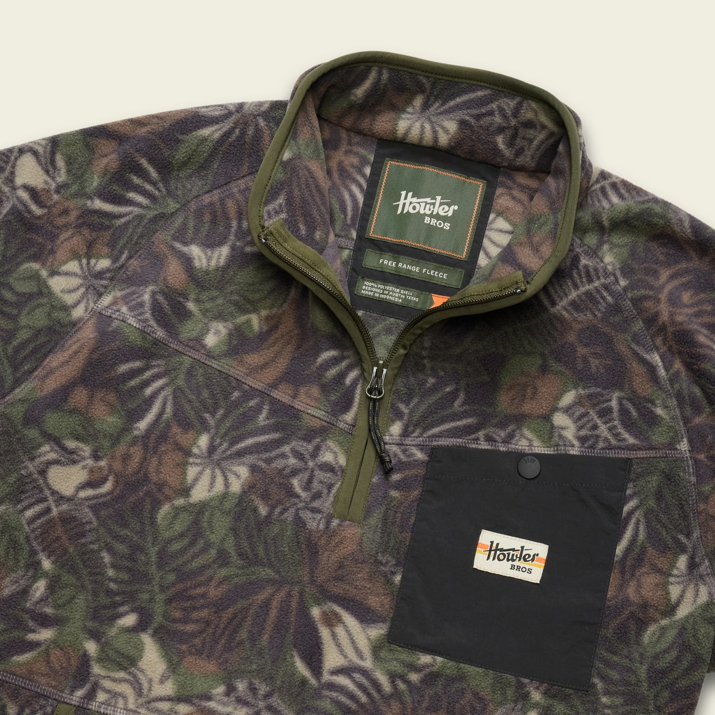 Free Range Fleece Pullover - Tropic Noir - View 3