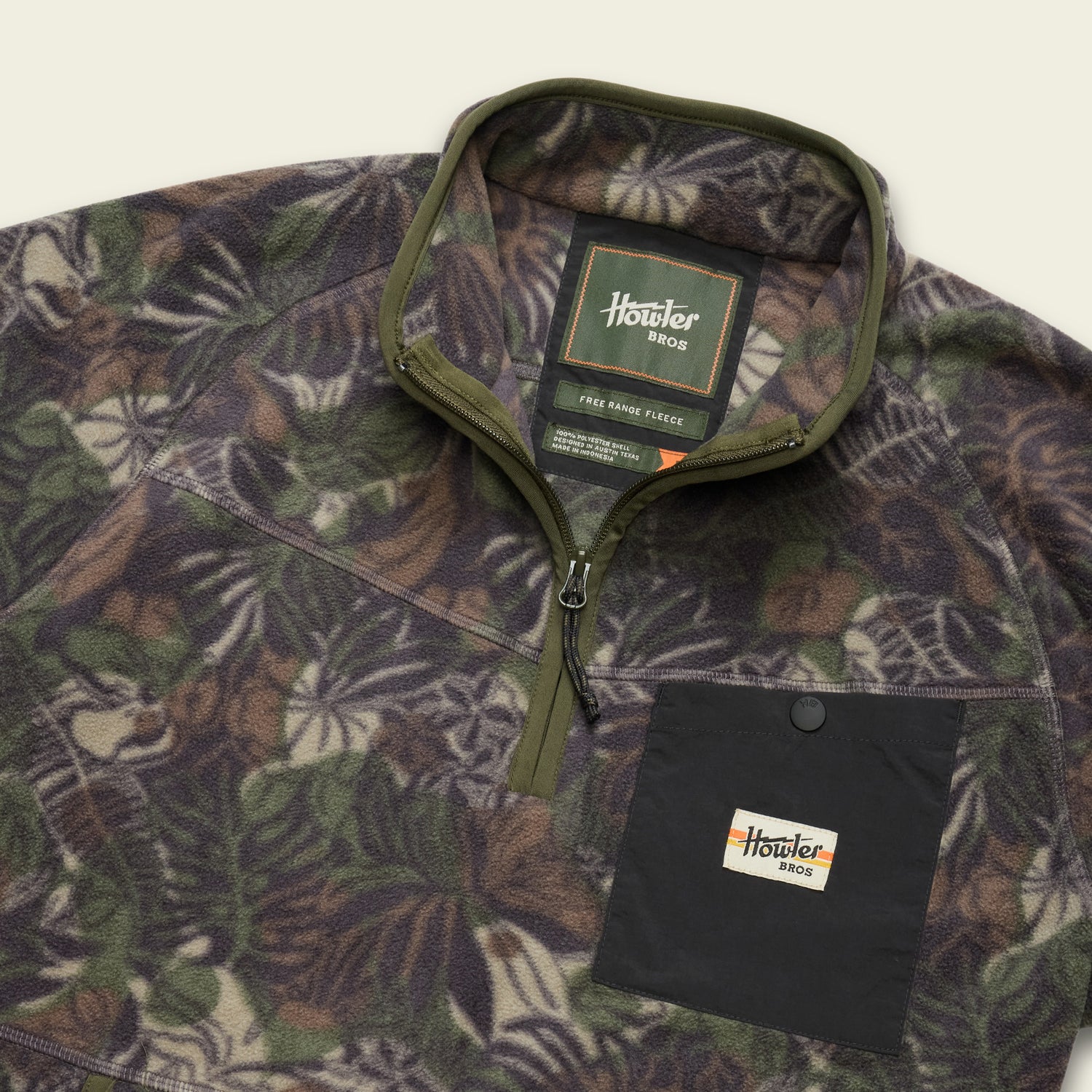 Free Range Fleece Pullover - Tropic Noir - View 3