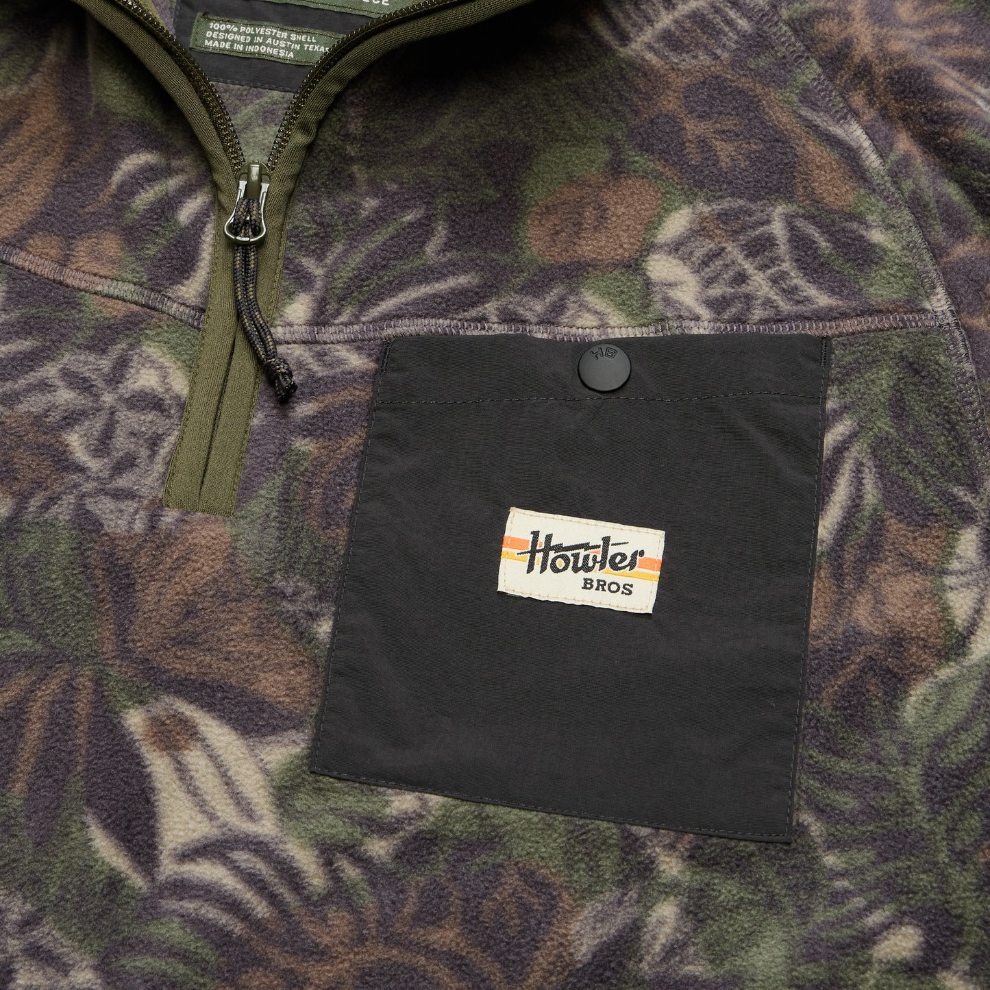 Free Range Fleece Pullover - Tropic Noir - View 5