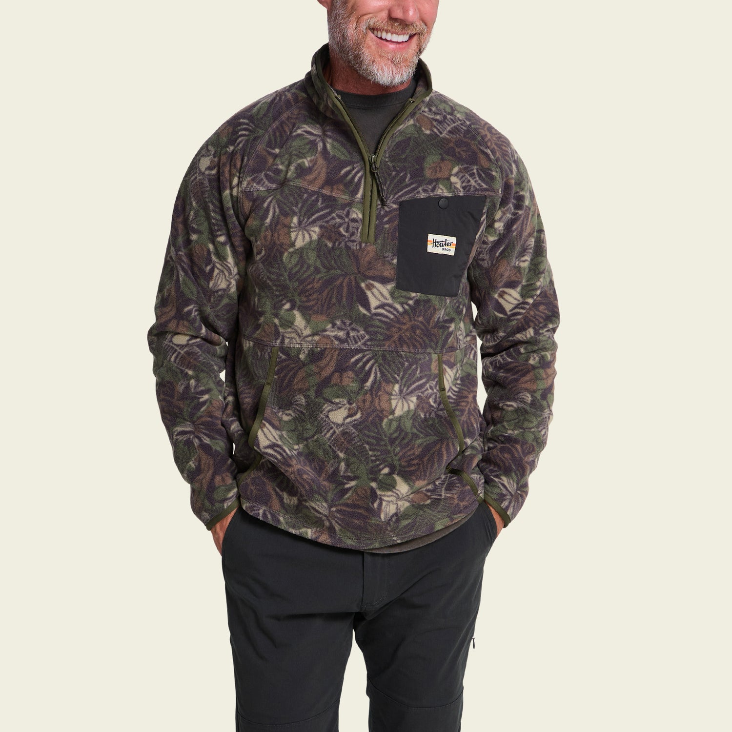Free Range Fleece Pullover - Tropic Noir - View 4