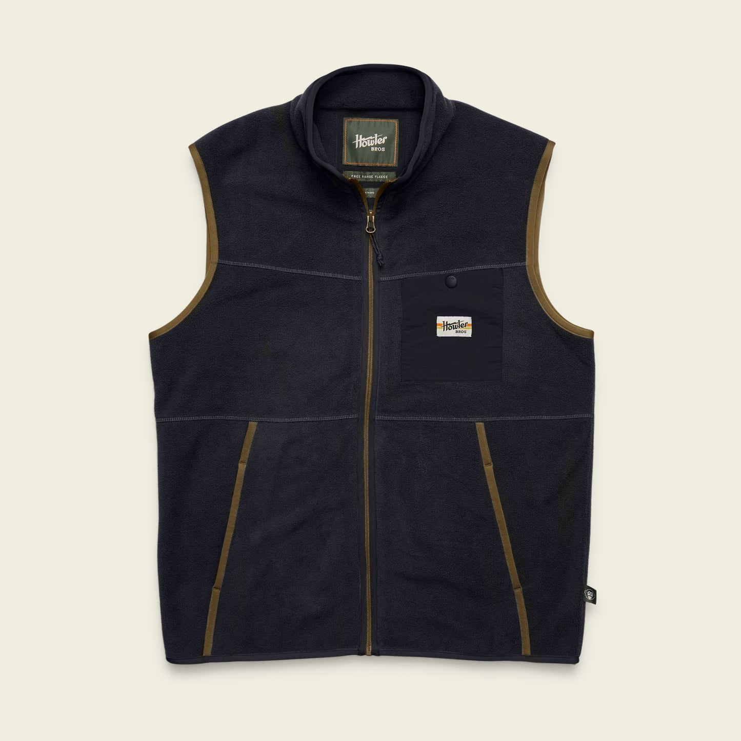 Free Range Fleece Vest - Carbonite - View 1