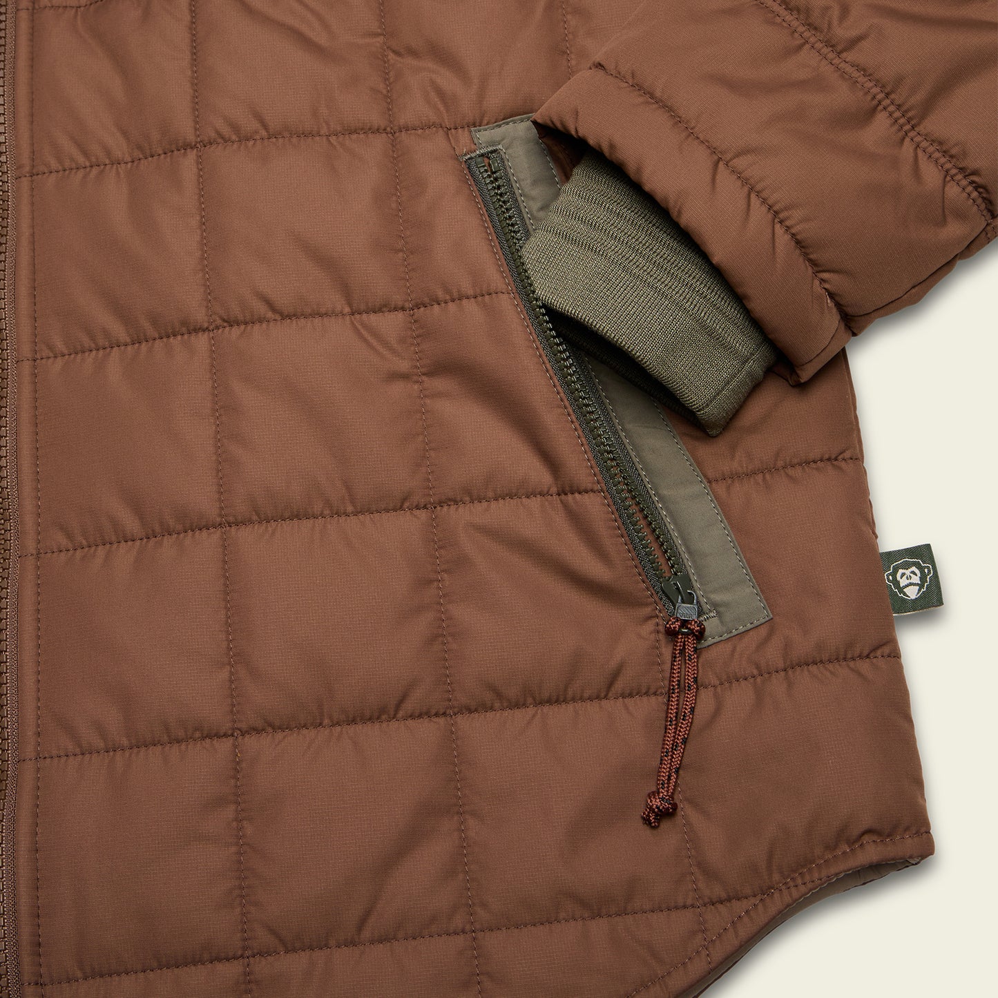 Merlin Jacket - Cafe / Faded Olive - View 7