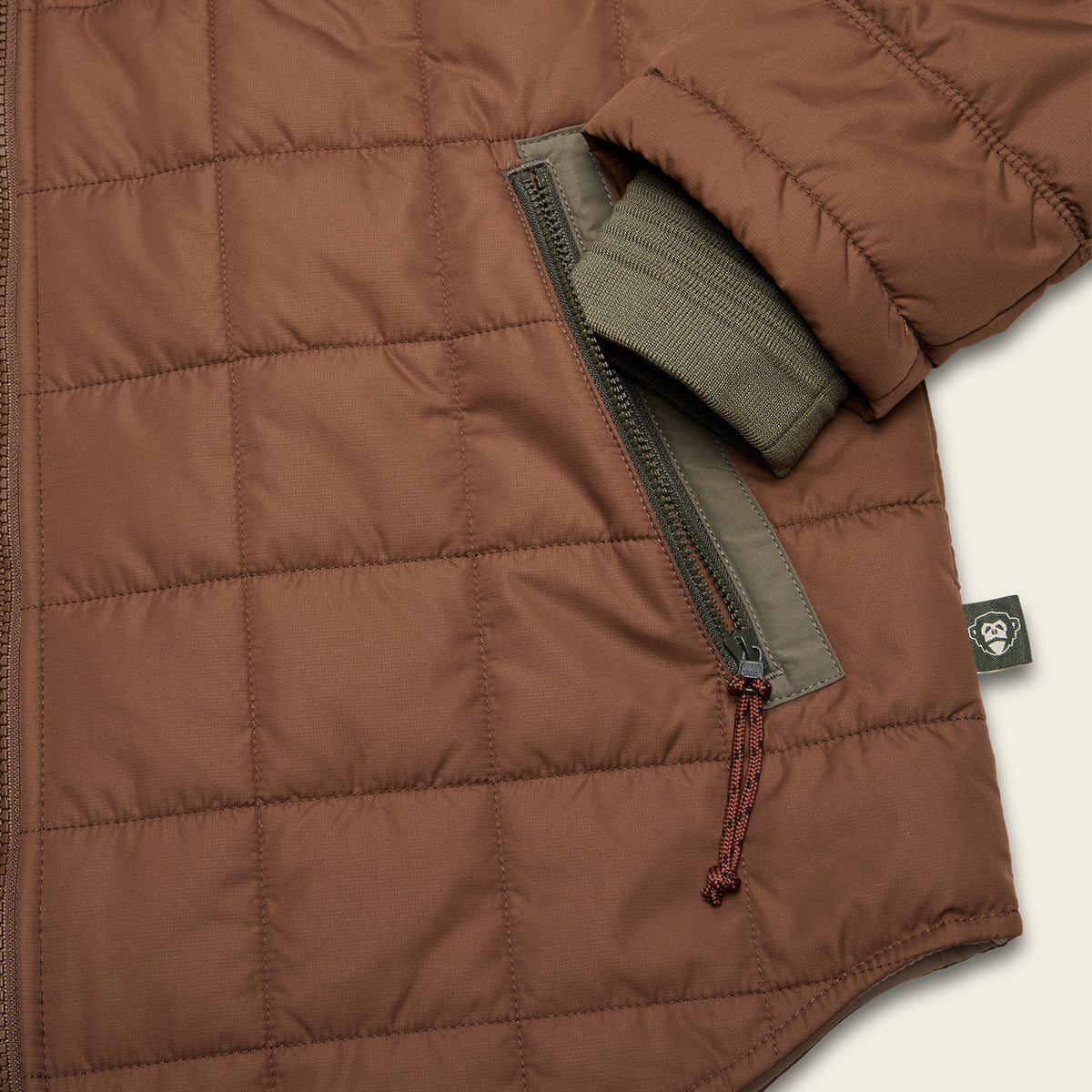 Merlin Jacket - Cafe / Faded Olive - View 7