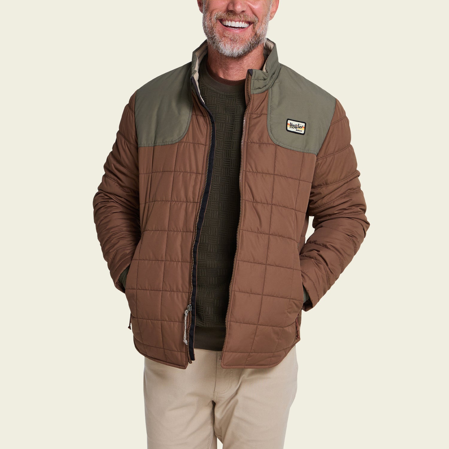Merlin Jacket - Cafe / Faded Olive - View 4
