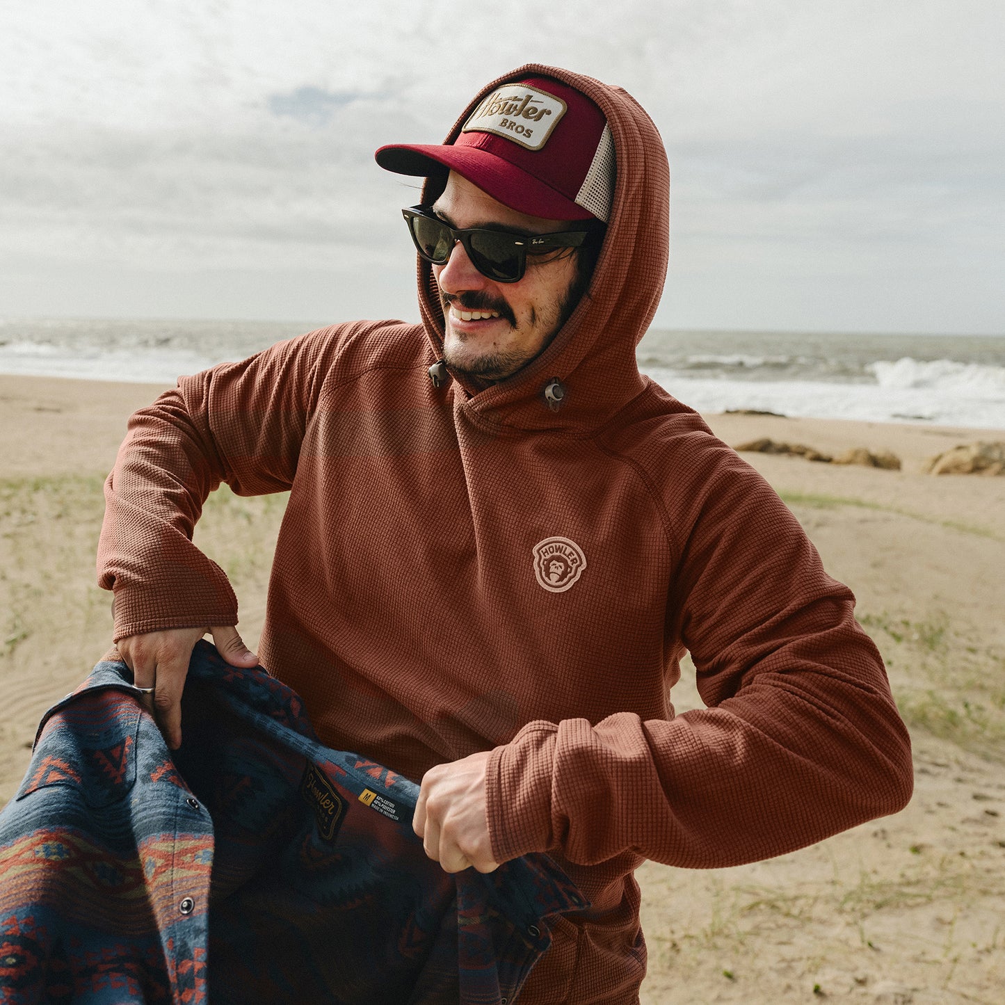 Palo Duro Fleece Hoodie - Mink Brown - View 2