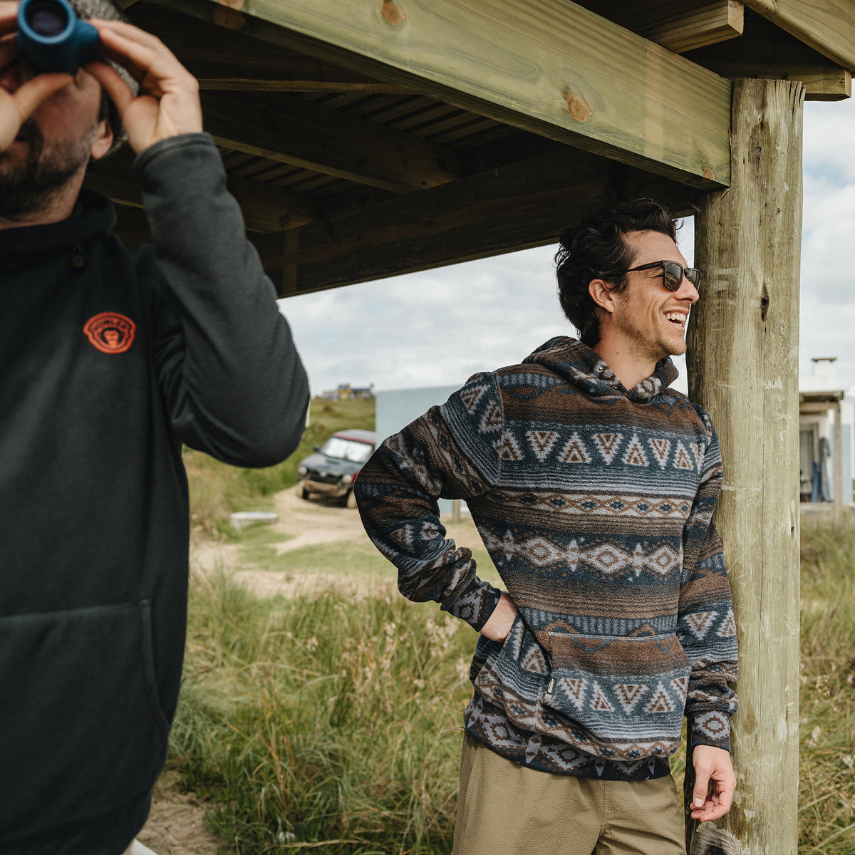 Tajima Hoodie - Canyon Codes : Winter Sky - View 2