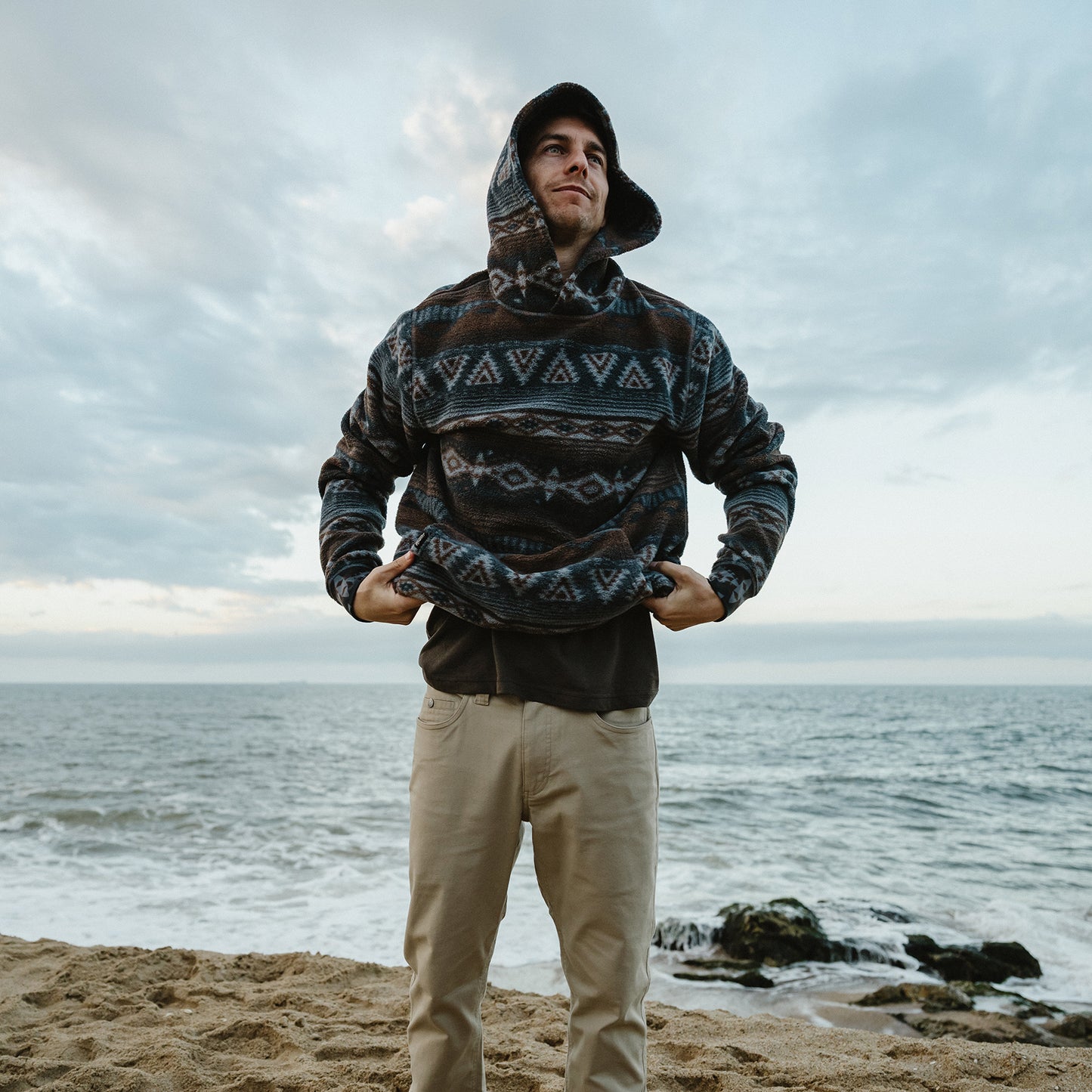 Tajima Hoodie - Canyon Codes : Winter Sky - View 8