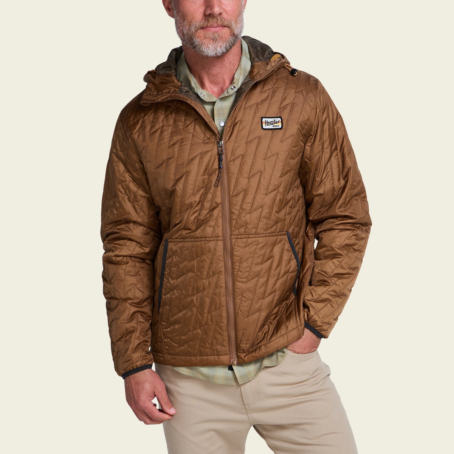 Voltage Full Zip Jacket - Driftwood - View 4