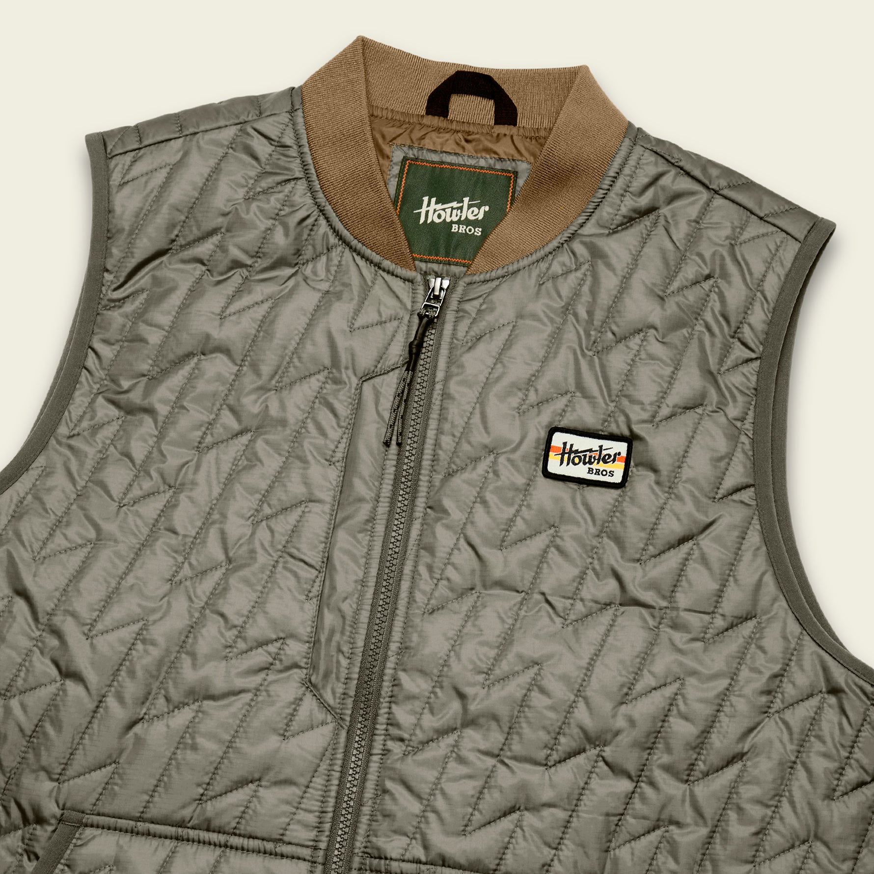 Voltage Quilted Vest - Vetiver – HOWLER BROTHERS