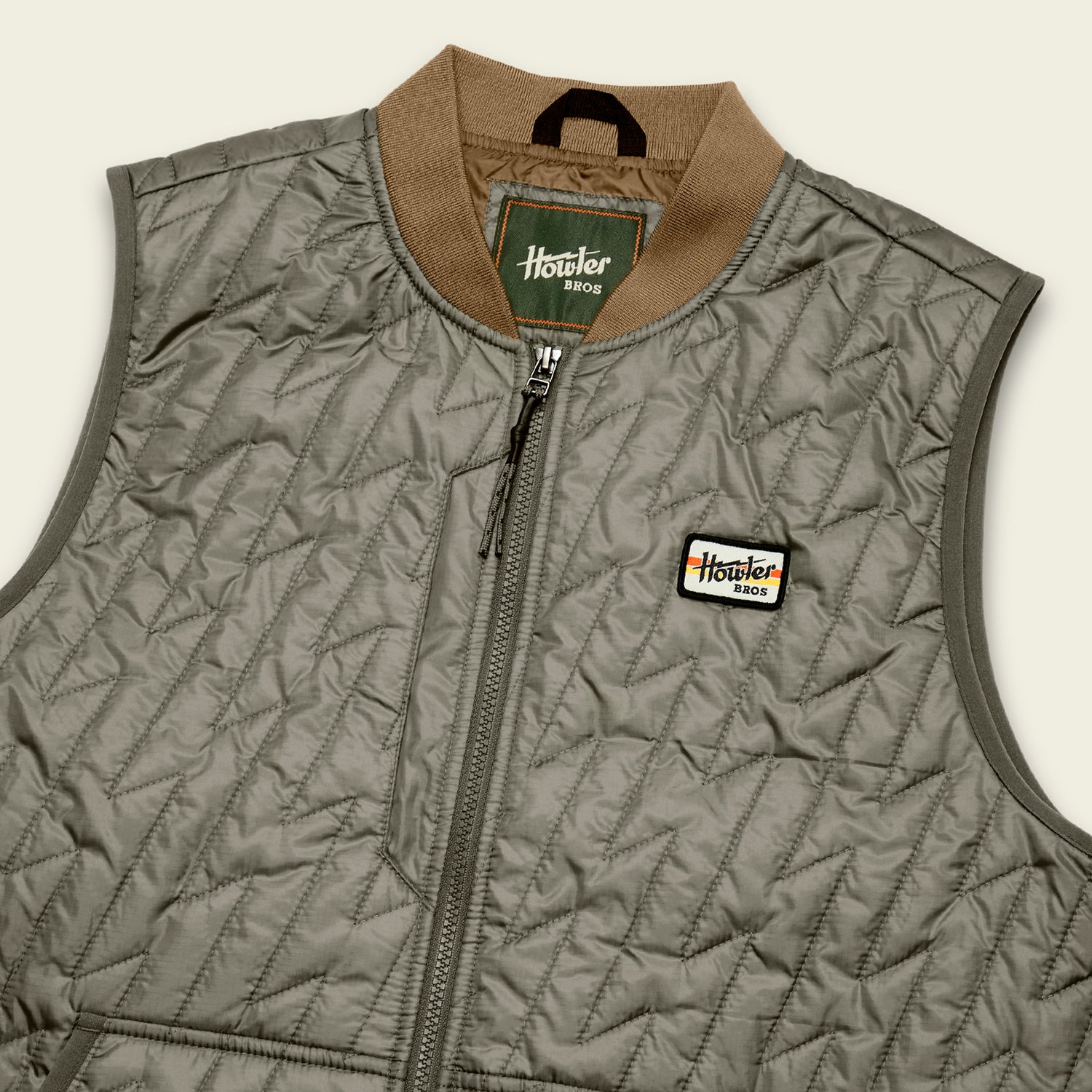 Voltage Quilted Vest - Vetiver - View 3