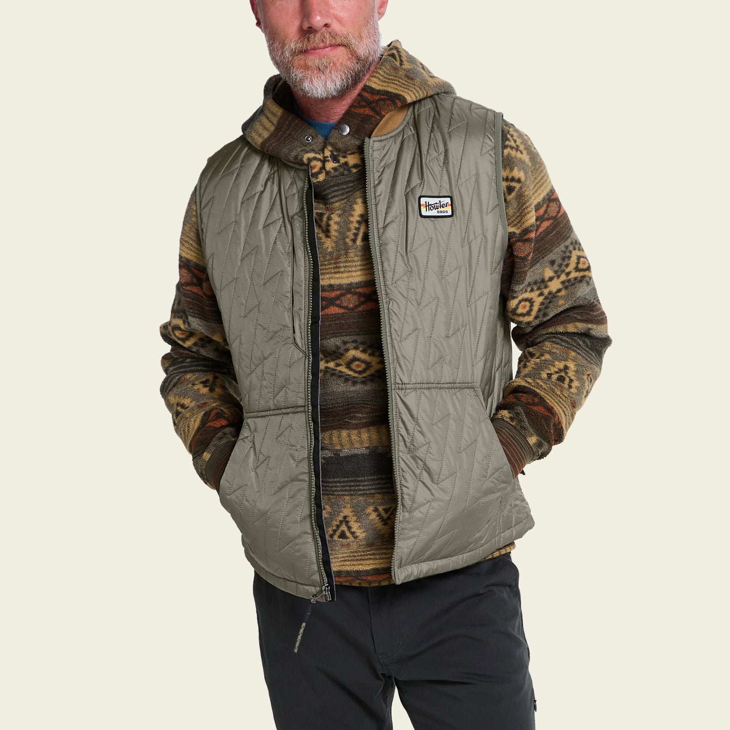 Voltage Quilted Vest - Vetiver - View 4