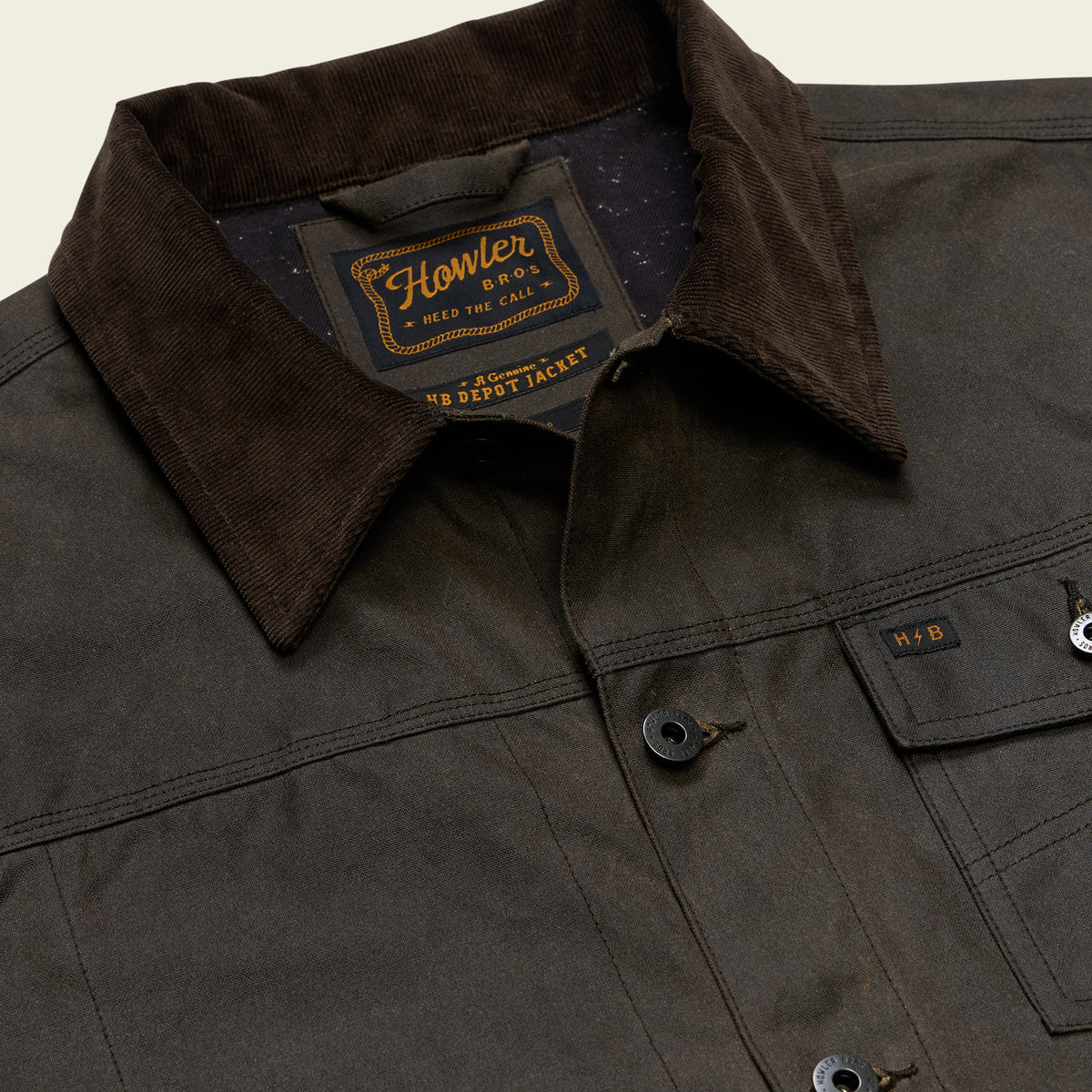 Waxed Depot Jacket - Bark - View 7