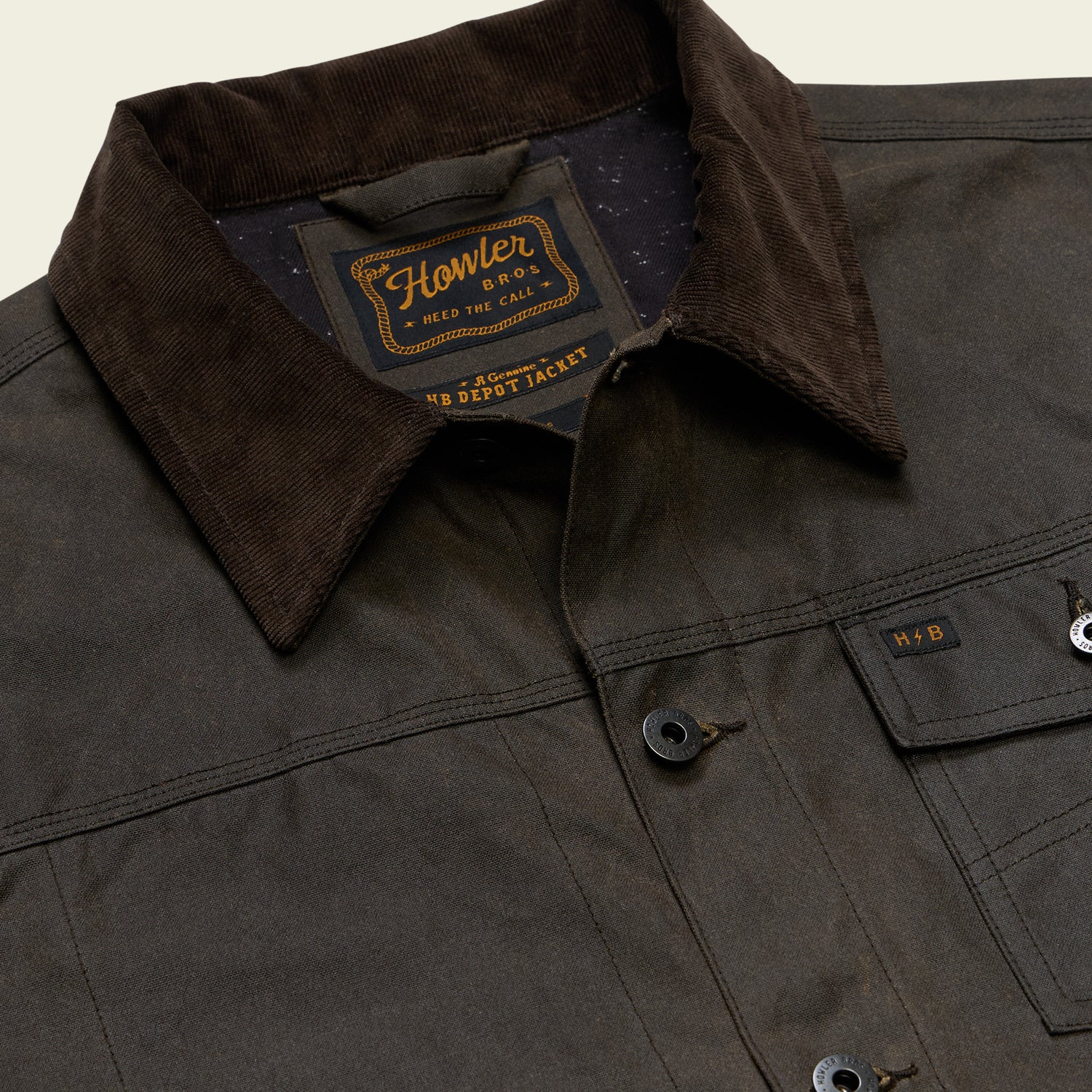 Waxed Depot Jacket - Bark - View 7