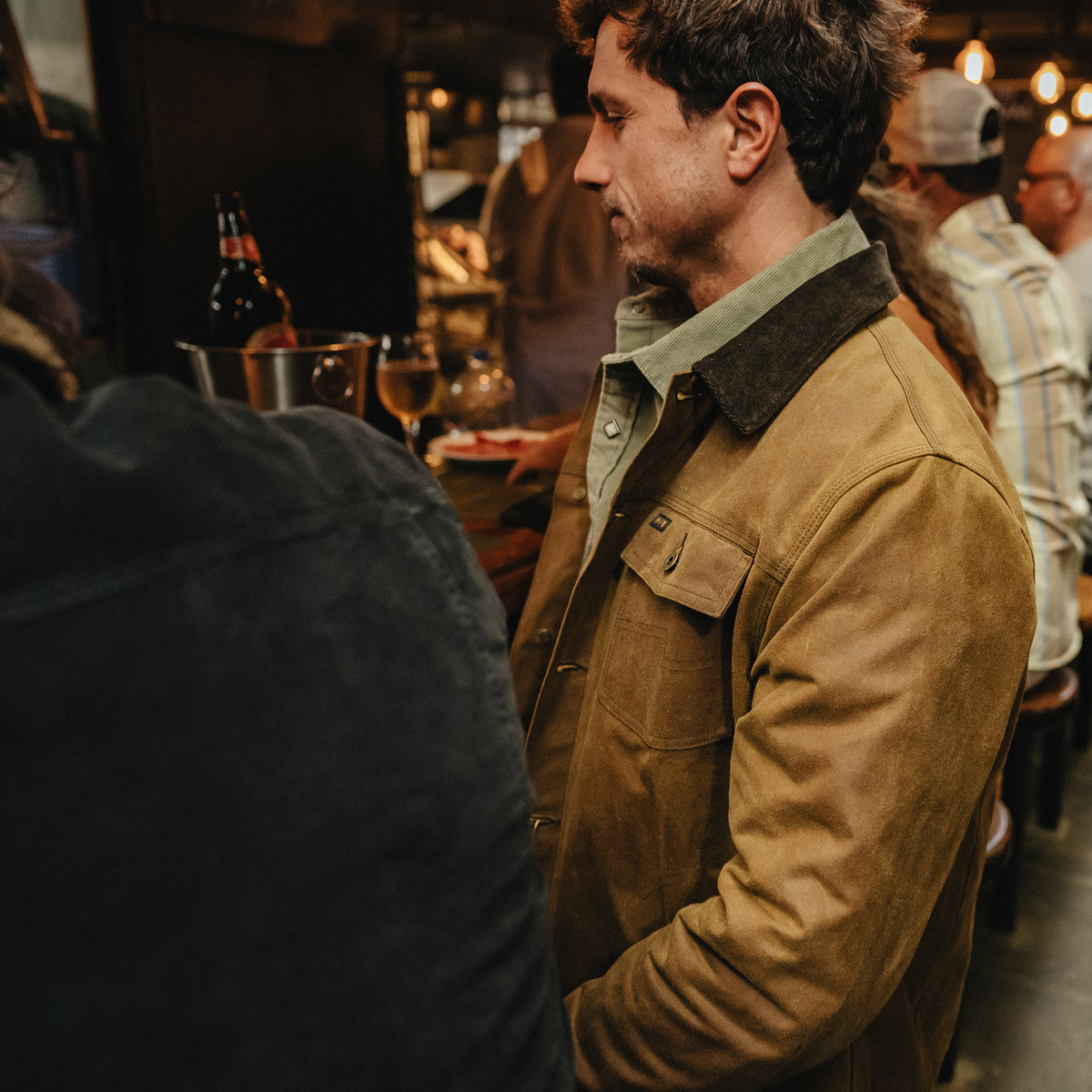 Waxed Depot Jacket - Camel - View 9
