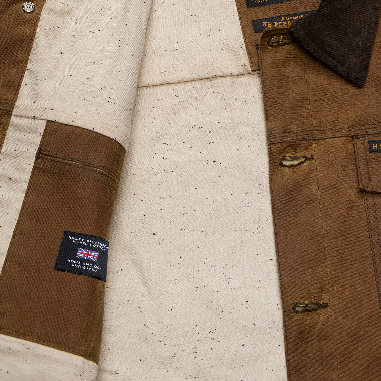 Waxed Depot Jacket - Camel - View 8