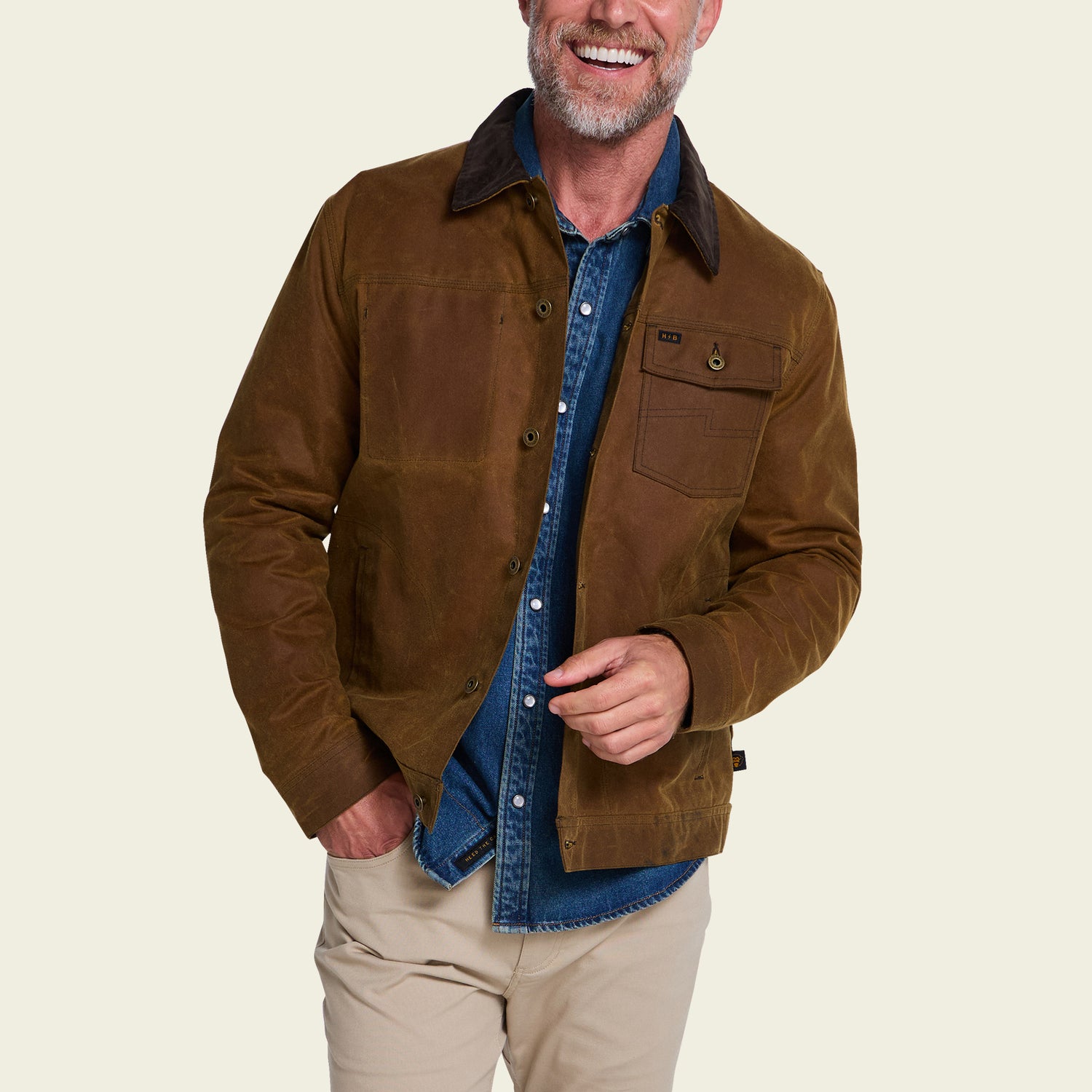 Waxed Depot Jacket - Camel - View 4