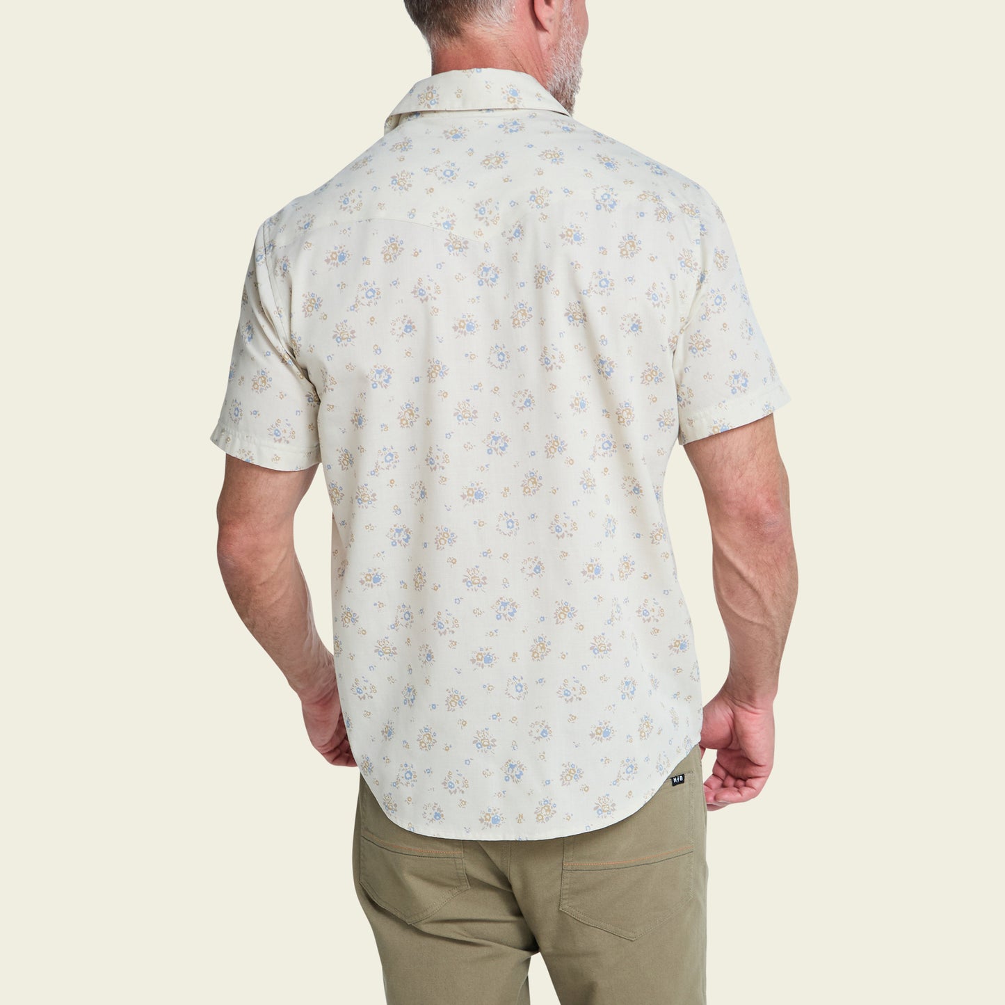 H Bar B Snapshirt - Bouquets : Beige - View 5