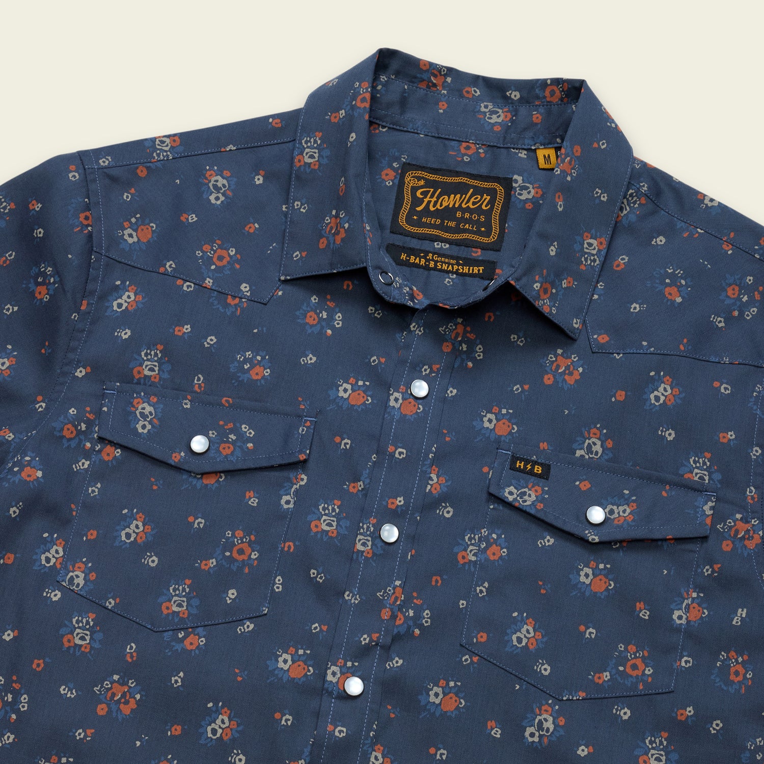 H Bar B Snapshirt - Bouquets : Midnight - View 3
