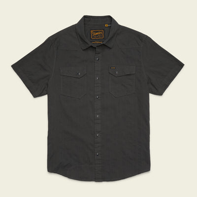 H Bar B Snapshirt - Eyelet Stripe : Antique Black