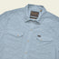 H Bar B Snapshirt - Eyelet Stripe : Sky Blue