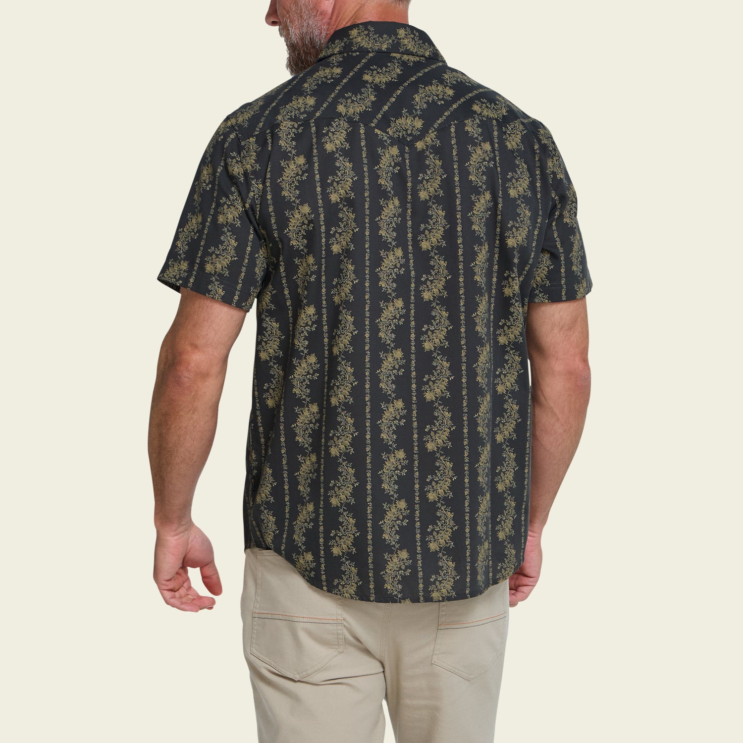 H Bar B Snapshirt - Grampa’s Curtains : Antique Black - View 5