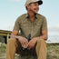 H Bar B Snapshirt - Lockhart Floral : Olive