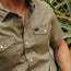 H Bar B Snapshirt - Lockhart Floral : Olive