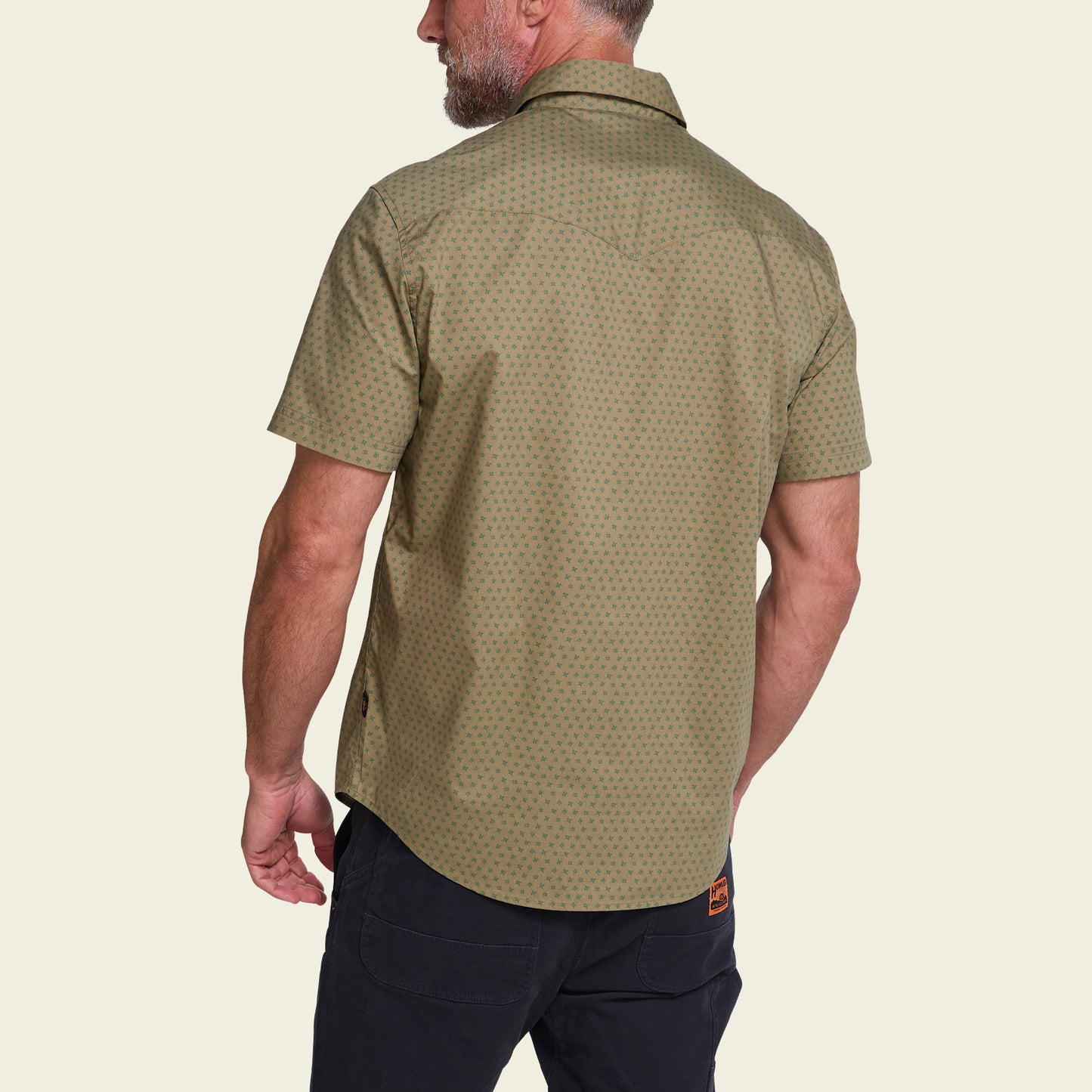 H Bar B Snapshirt - Lockhart Floral : Olive - View 5
