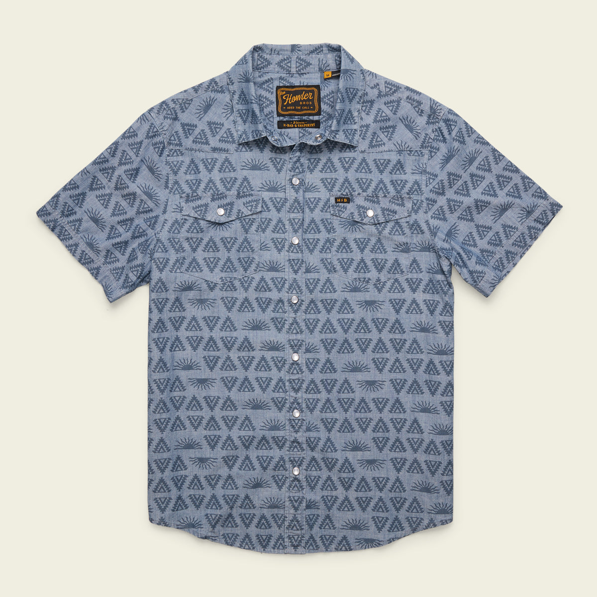 H Bar B Snapshirt - Petrol