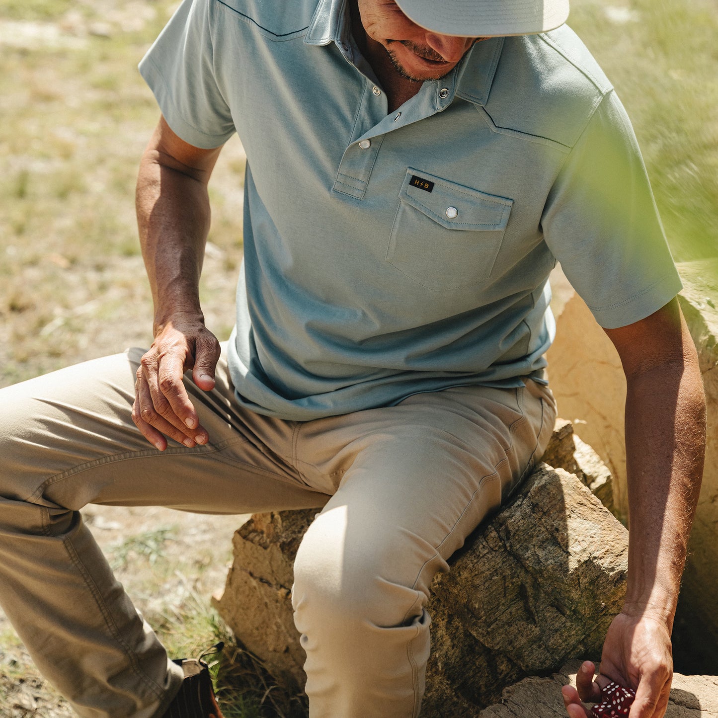 Ranchero Polo - Iron Blue - View 2