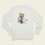 El Monito Surfs Cotton Longsleeve T-Shirt - Natural