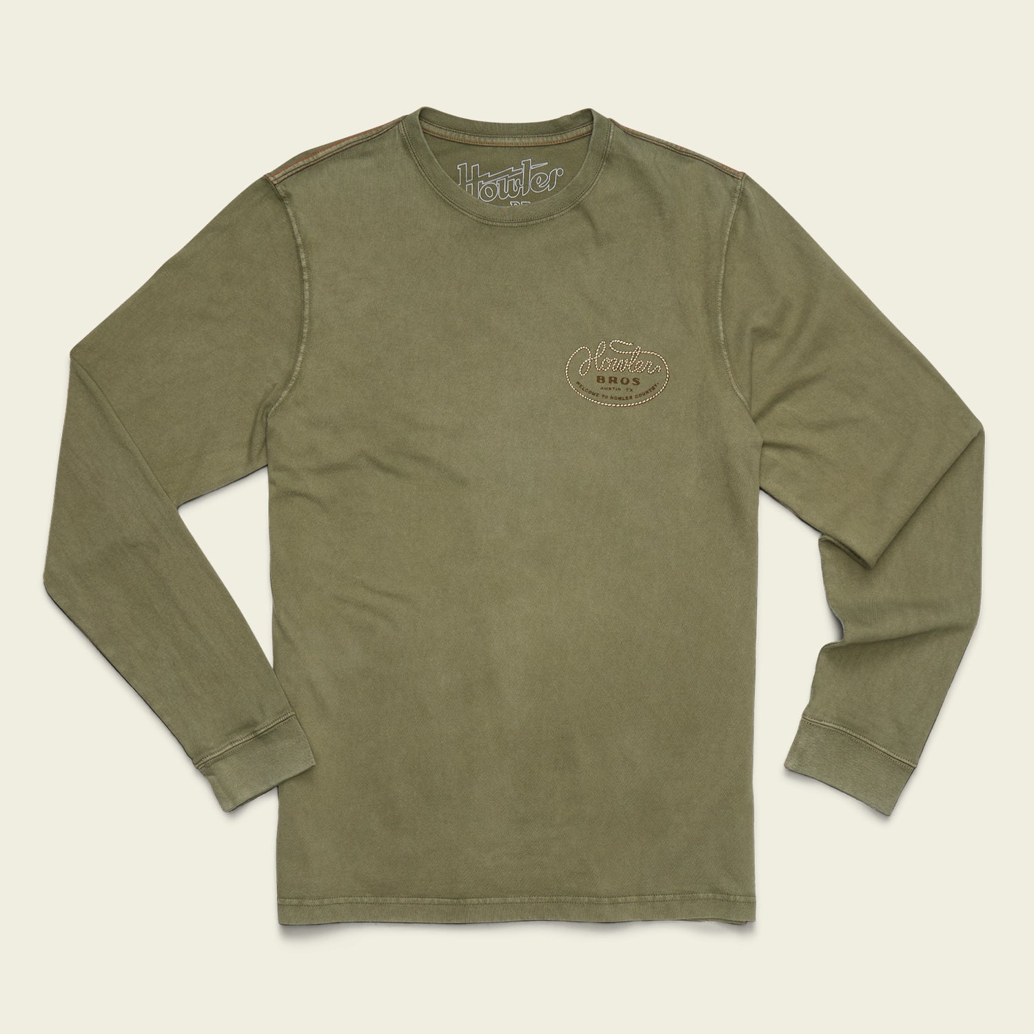 Howler Lasso Cotton Longsleeve T-Shirt - Fatigue - View 3