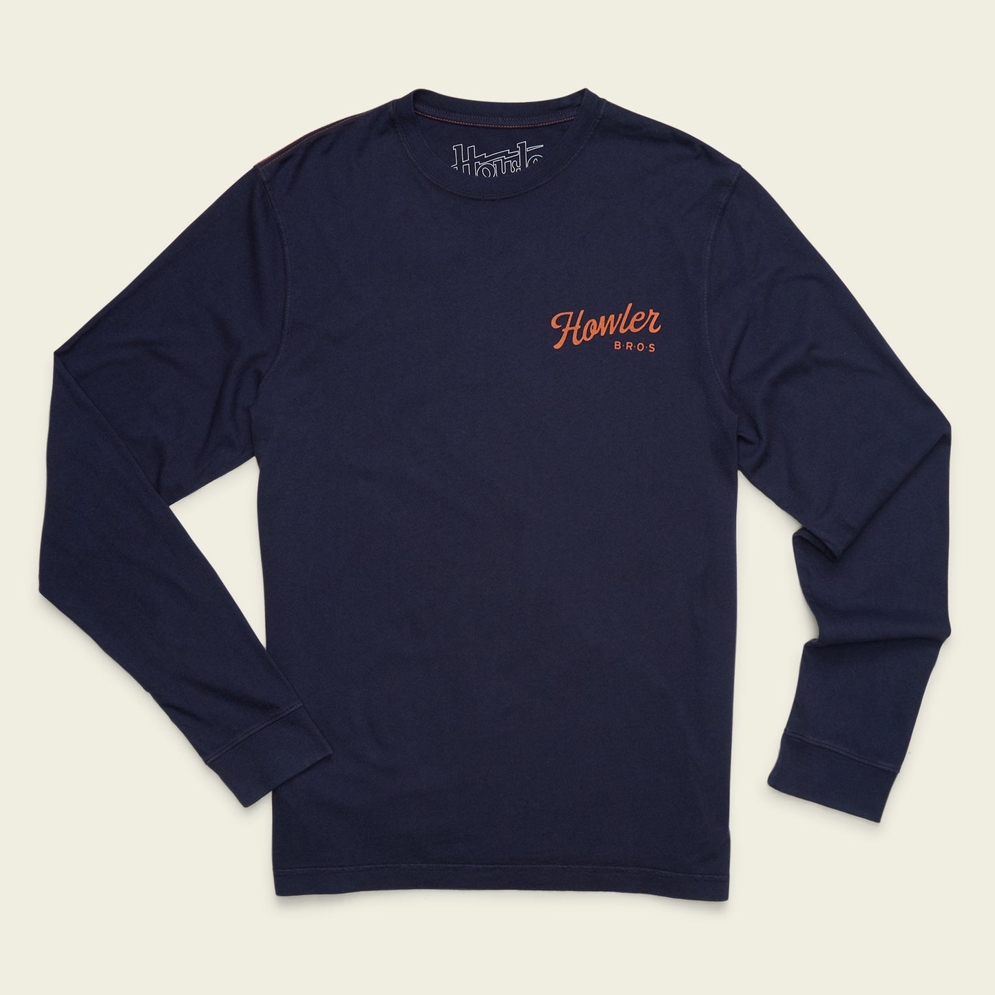 Howler Posse Cotton Longsleeve T-Shirt - Navy - View 5