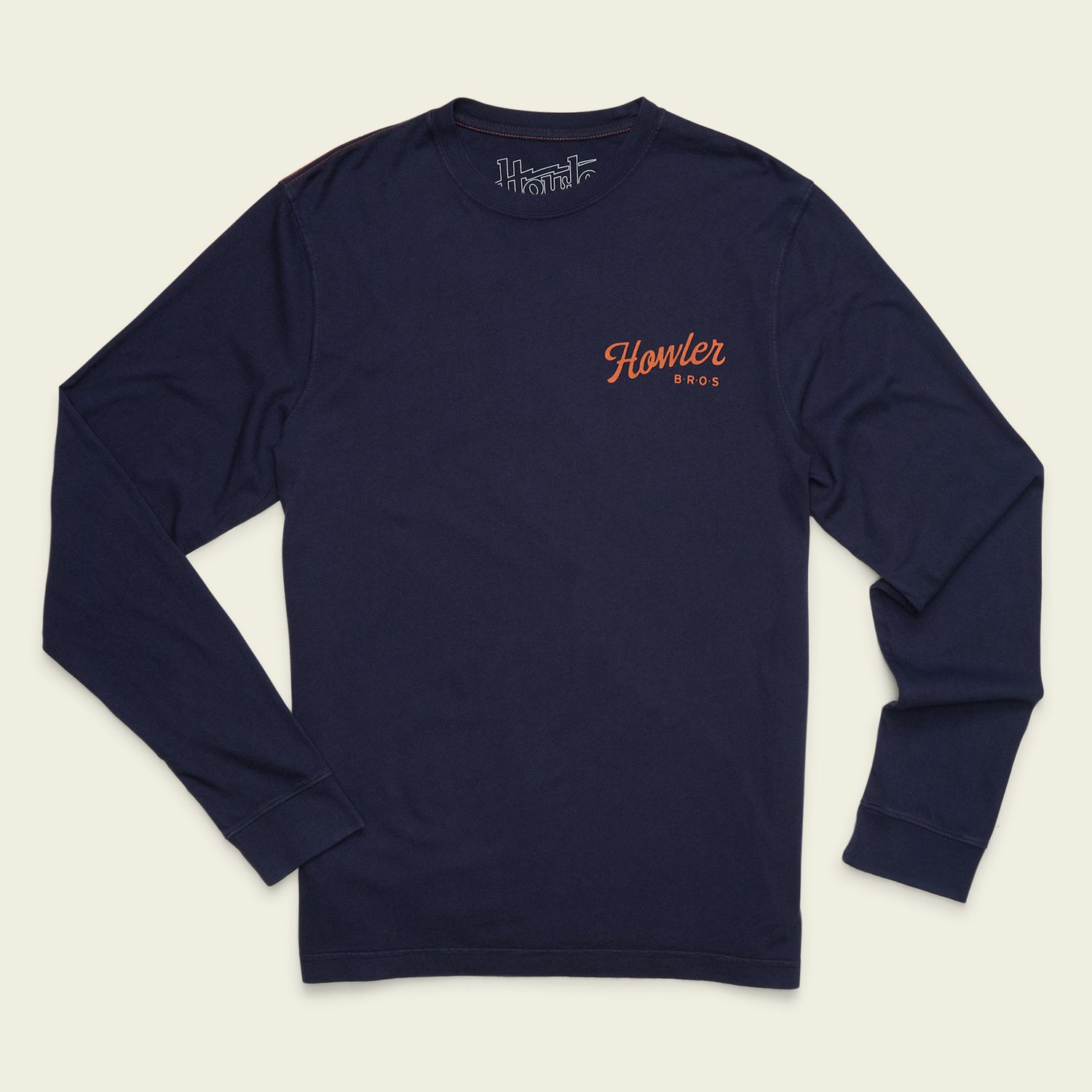 Howler Posse Cotton Longsleeve T-Shirt - Navy - View 5