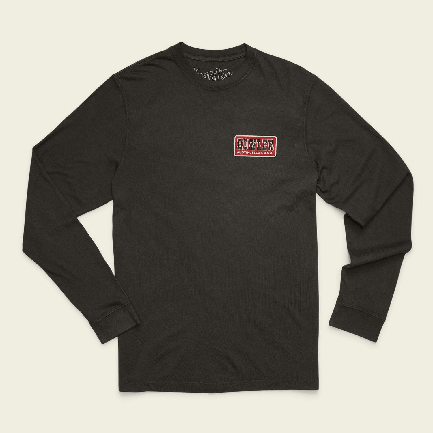 Howler Slab Cotton Longsleeve T-Shirt - Antique Black - View 3