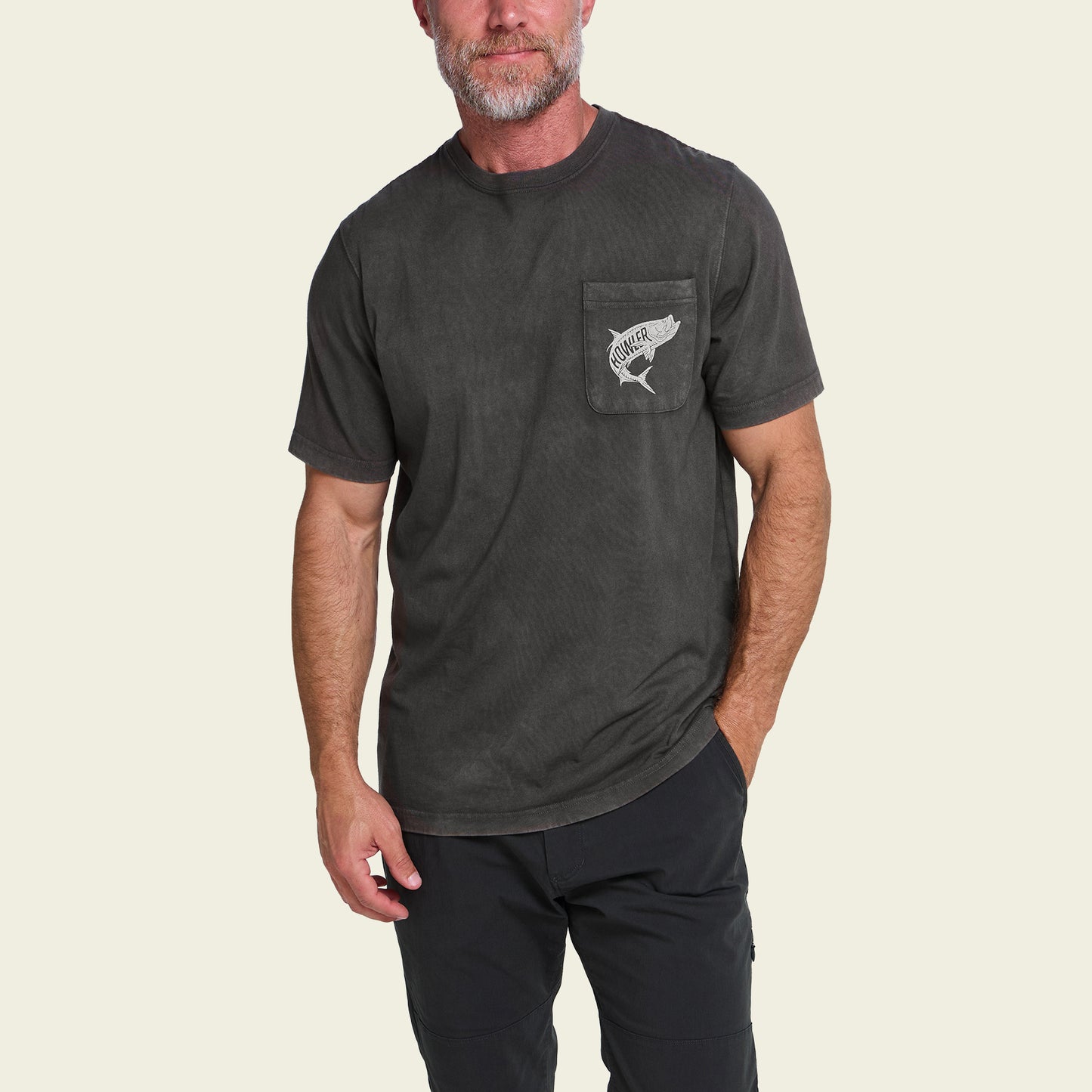 Dancin’ King Cotton Pocket T-Shirt - Antique Black - View 4