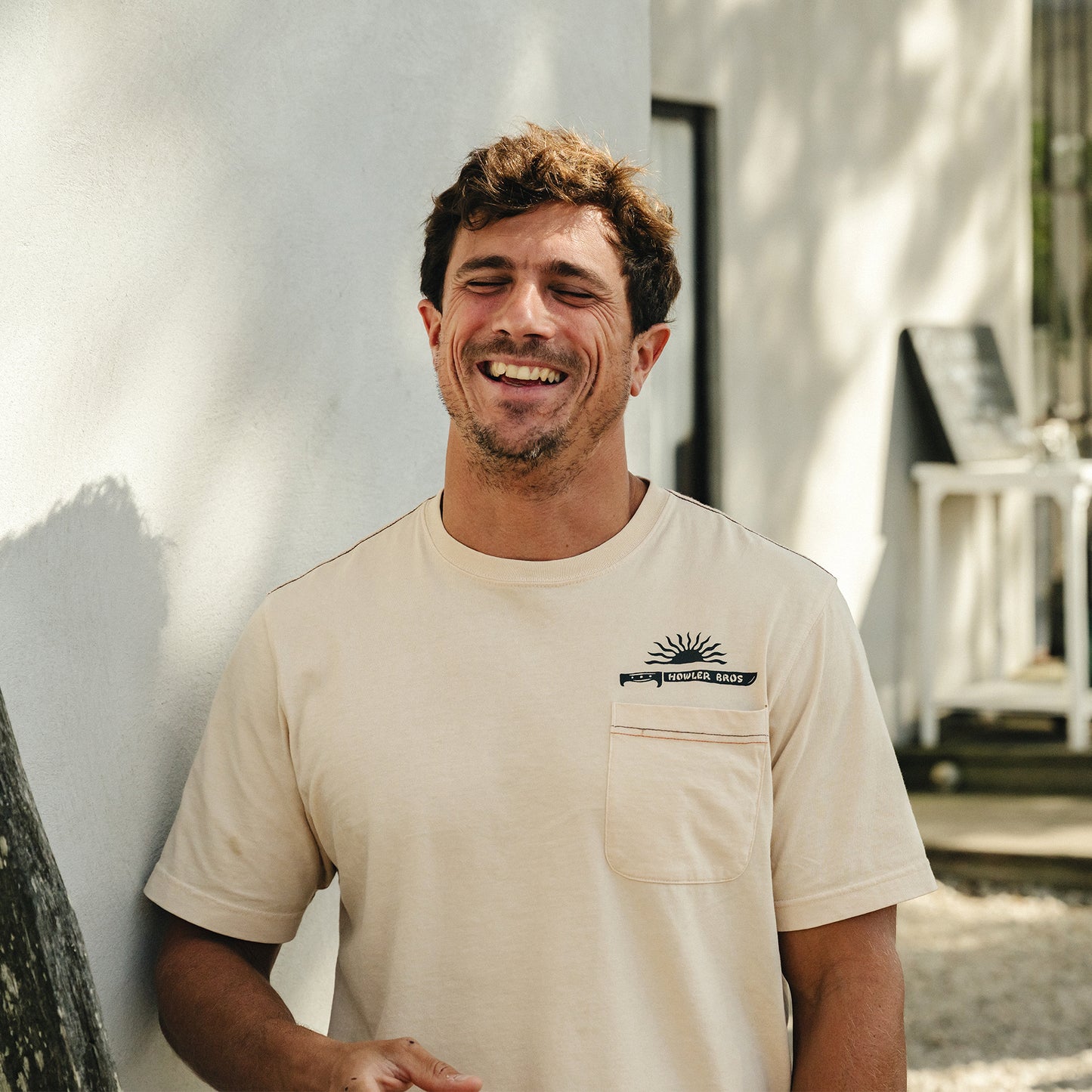 HB Machete Cotton Pocket T-Shirt - Sand - View 2