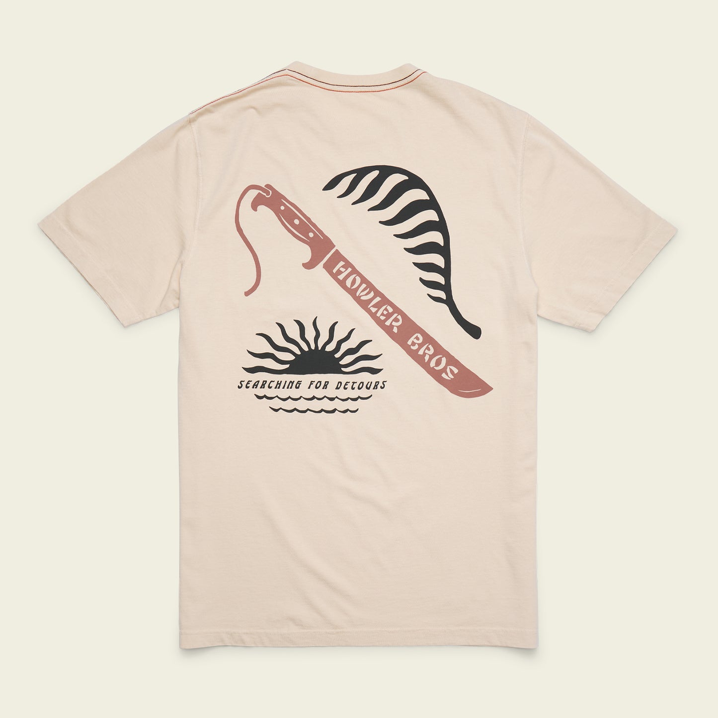 HB Machete Cotton Pocket T-Shirt - Sand - View 1