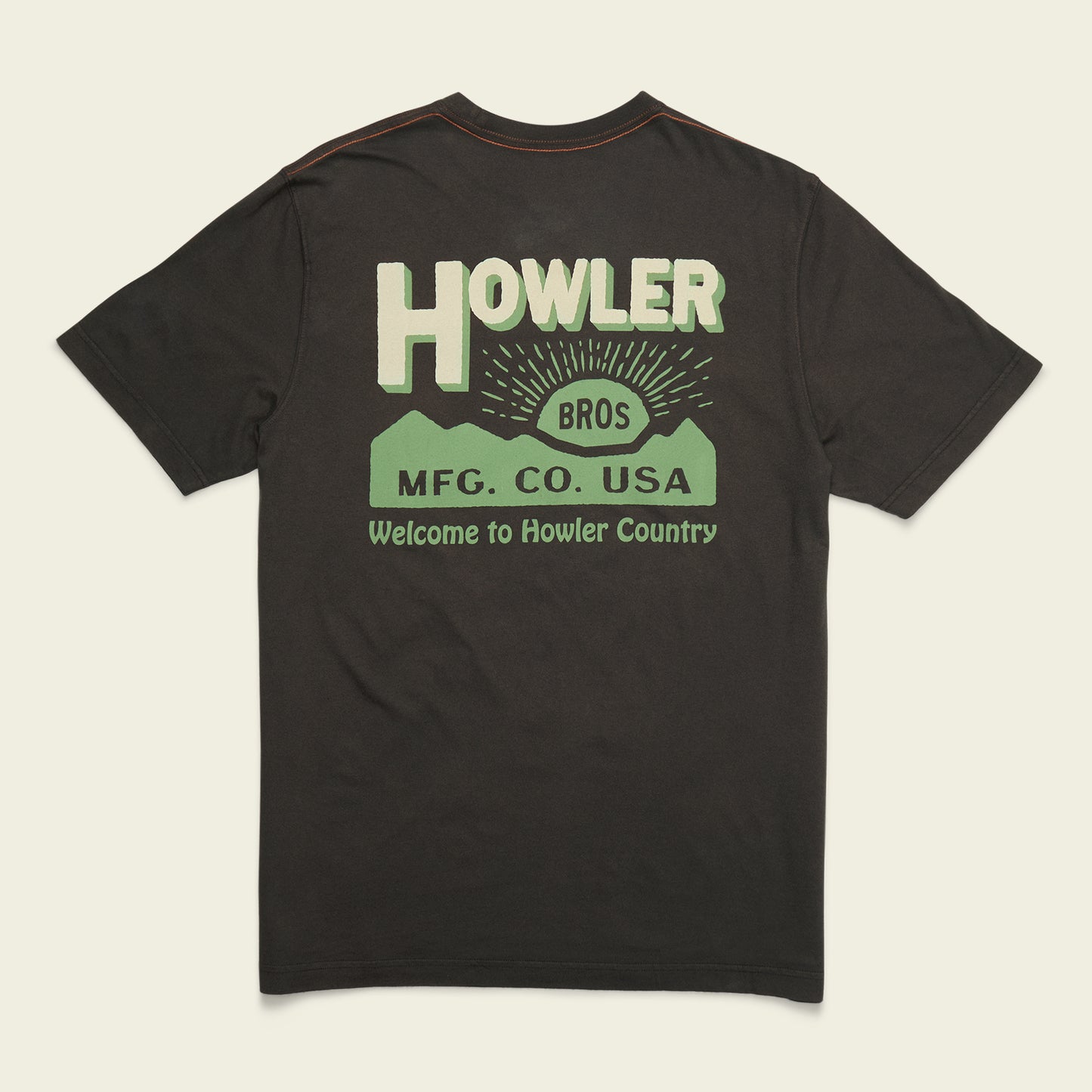HB Mfg. Co. Cotton Pocket T-Shirt - Antique Black - View 1