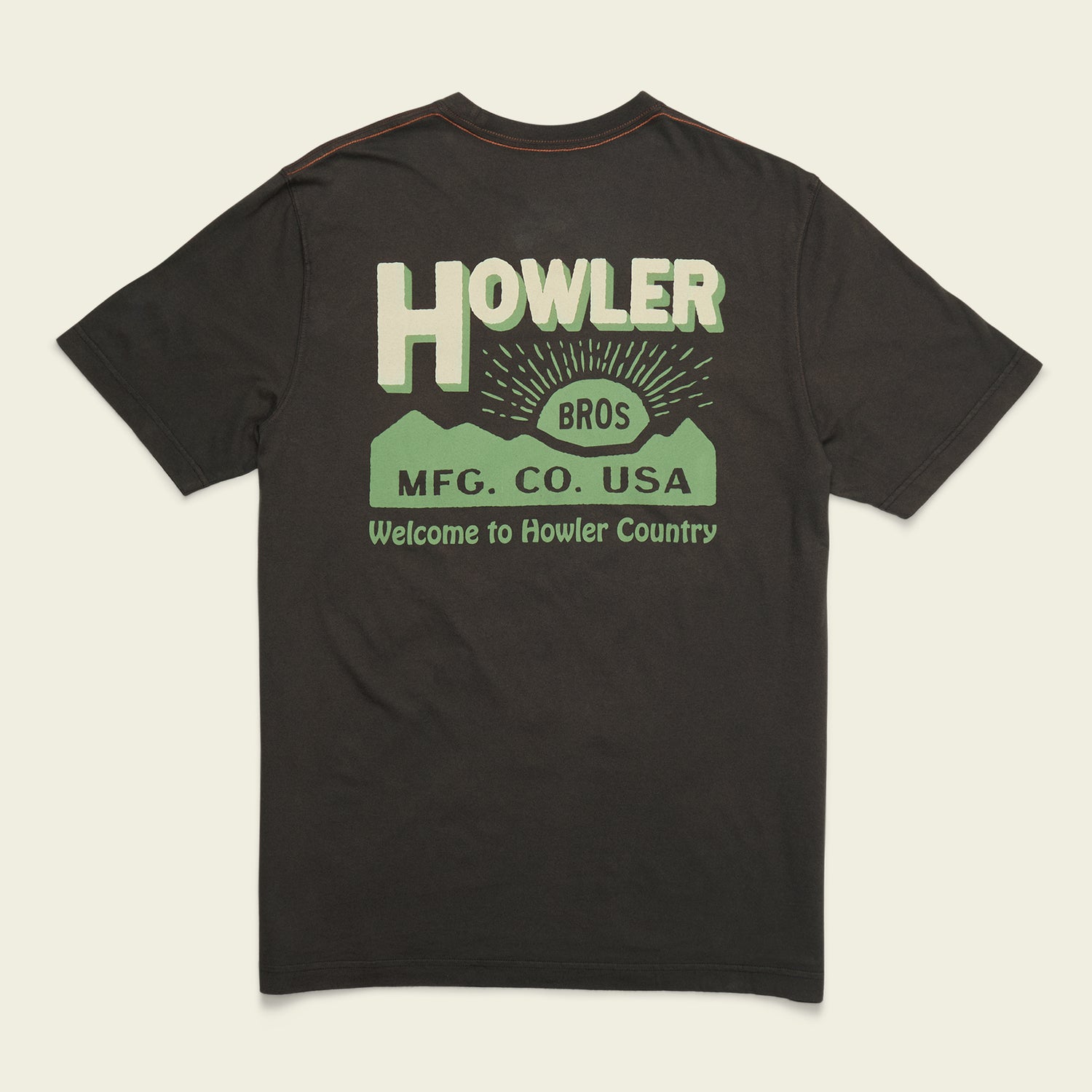 HB Mfg. Co. Cotton Pocket T-Shirt - Antique Black - View 1