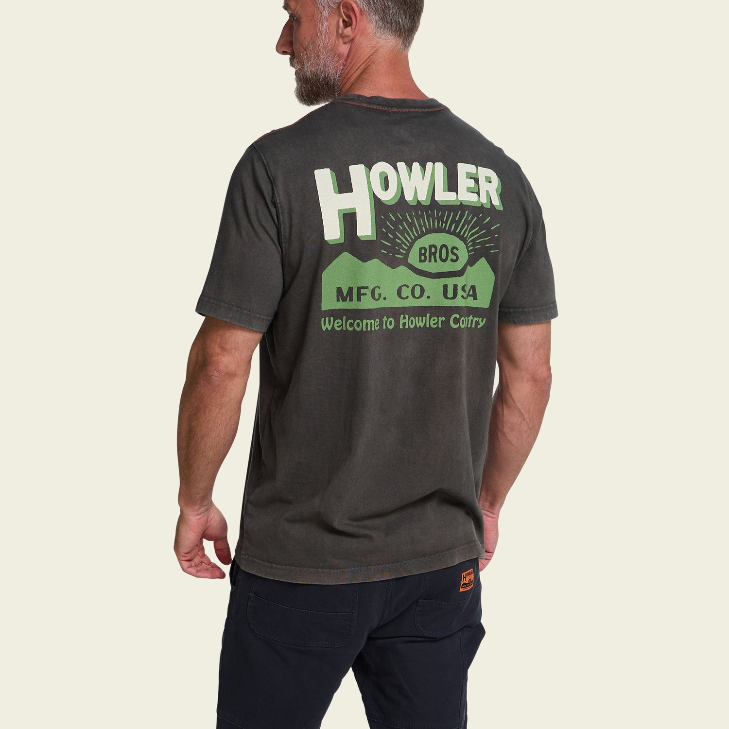 HB Mfg. Co. Cotton Pocket T-Shirt - Antique Black - View 5