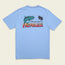 Tarpon Grid Cotton Pocket T-Shirt - Light Blue