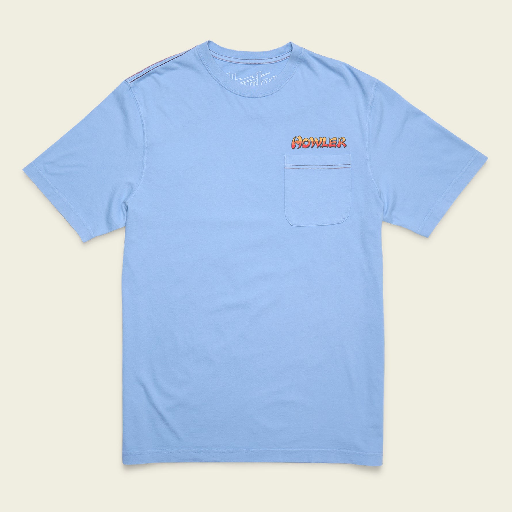 Tarpon Grid Cotton Pocket T-Shirt - Light Blue – HOWLER BROTHERS