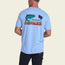 Tarpon Grid Cotton Pocket T-Shirt - Light Blue