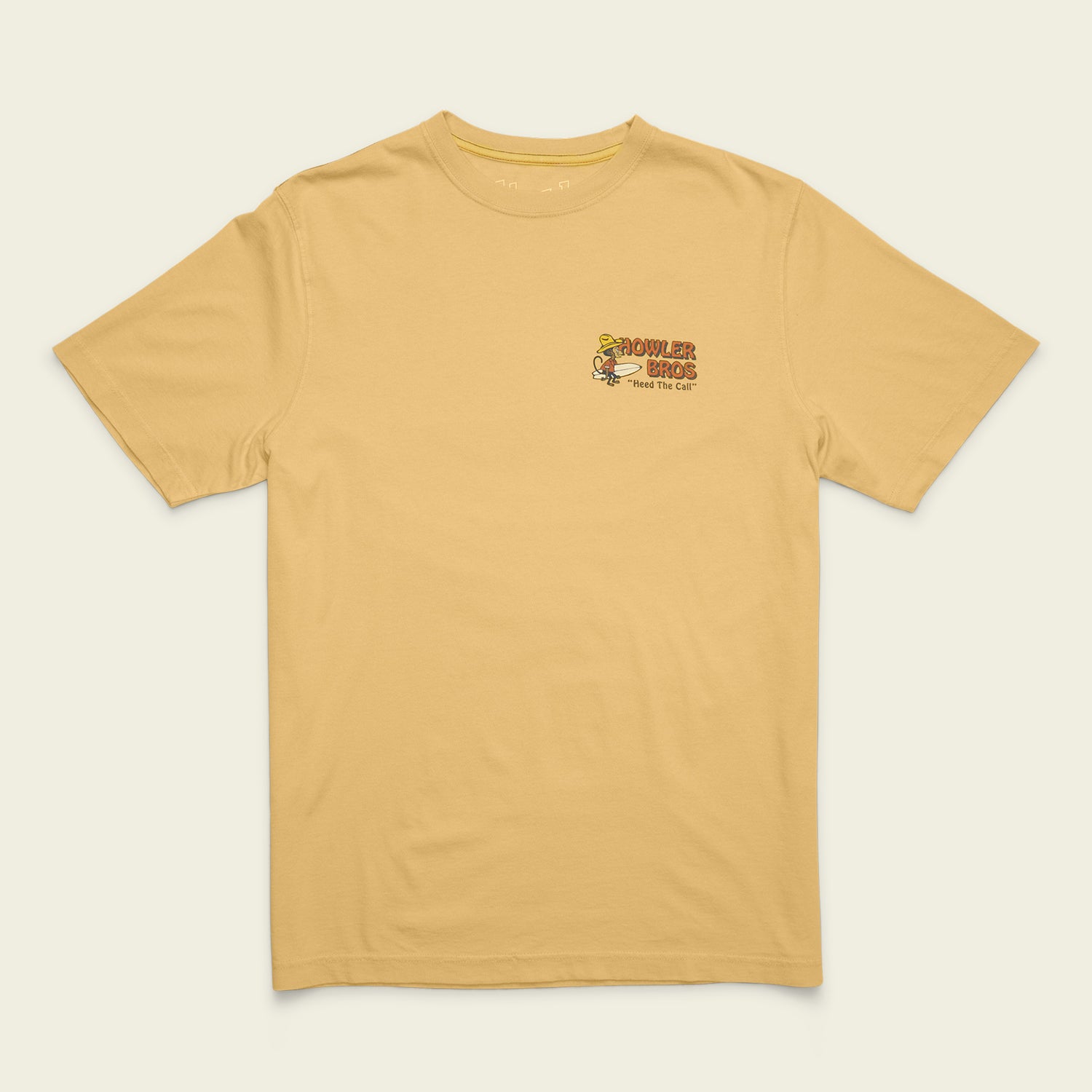 El Monito Surfs Cotton T-Shirt - Rattan - View 3