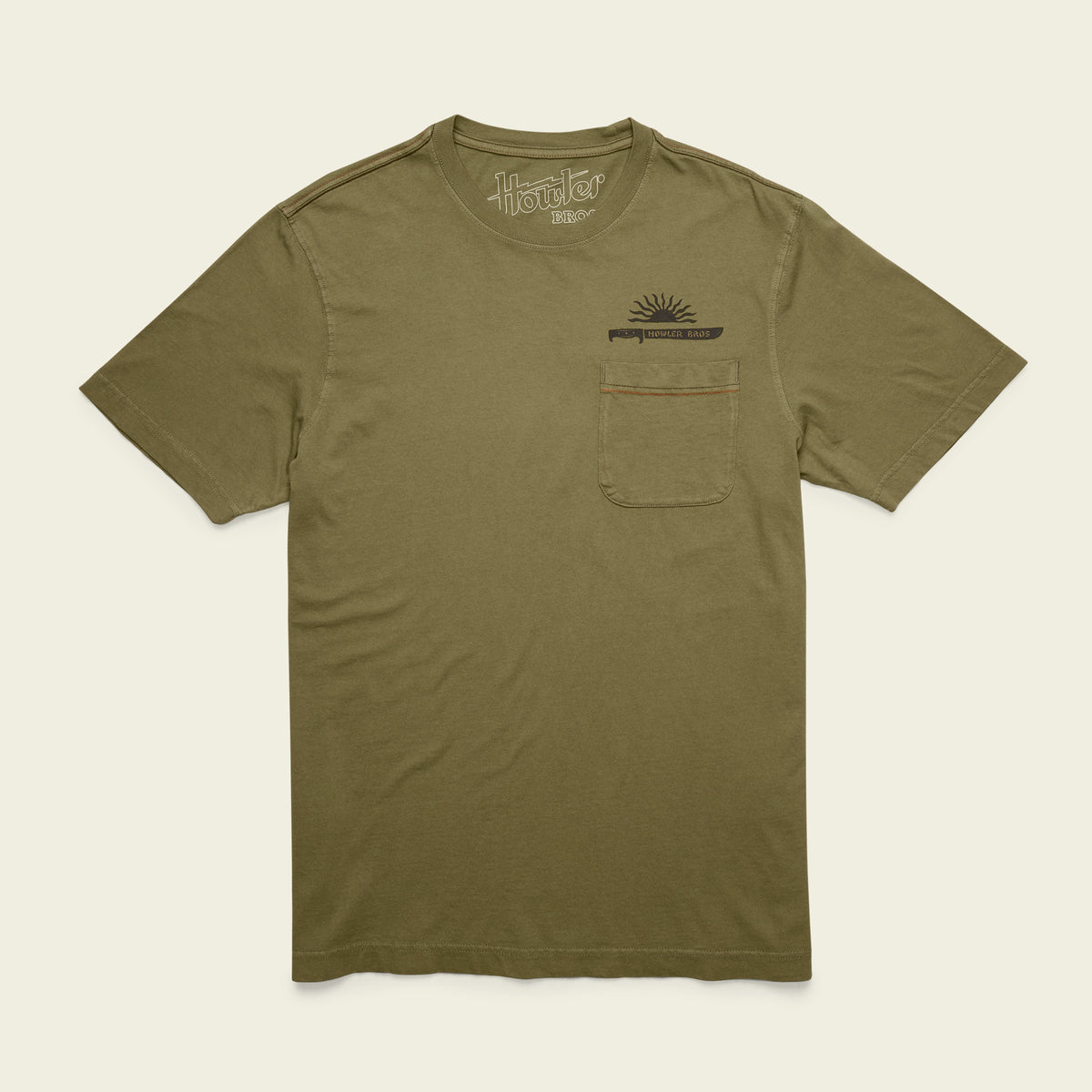 HB Machete Cotton Pocket T-Shirt - Olive - View 3